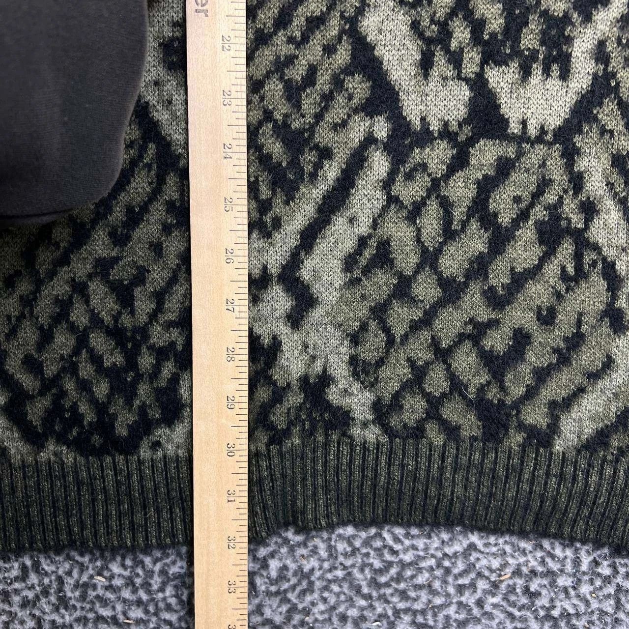 Other DG2 Diane Gilman Jacquard Sweater 2X Python Knit Crew Neck Size XXL / US 16-18 / IT 52-54 - 4 Thumbnail