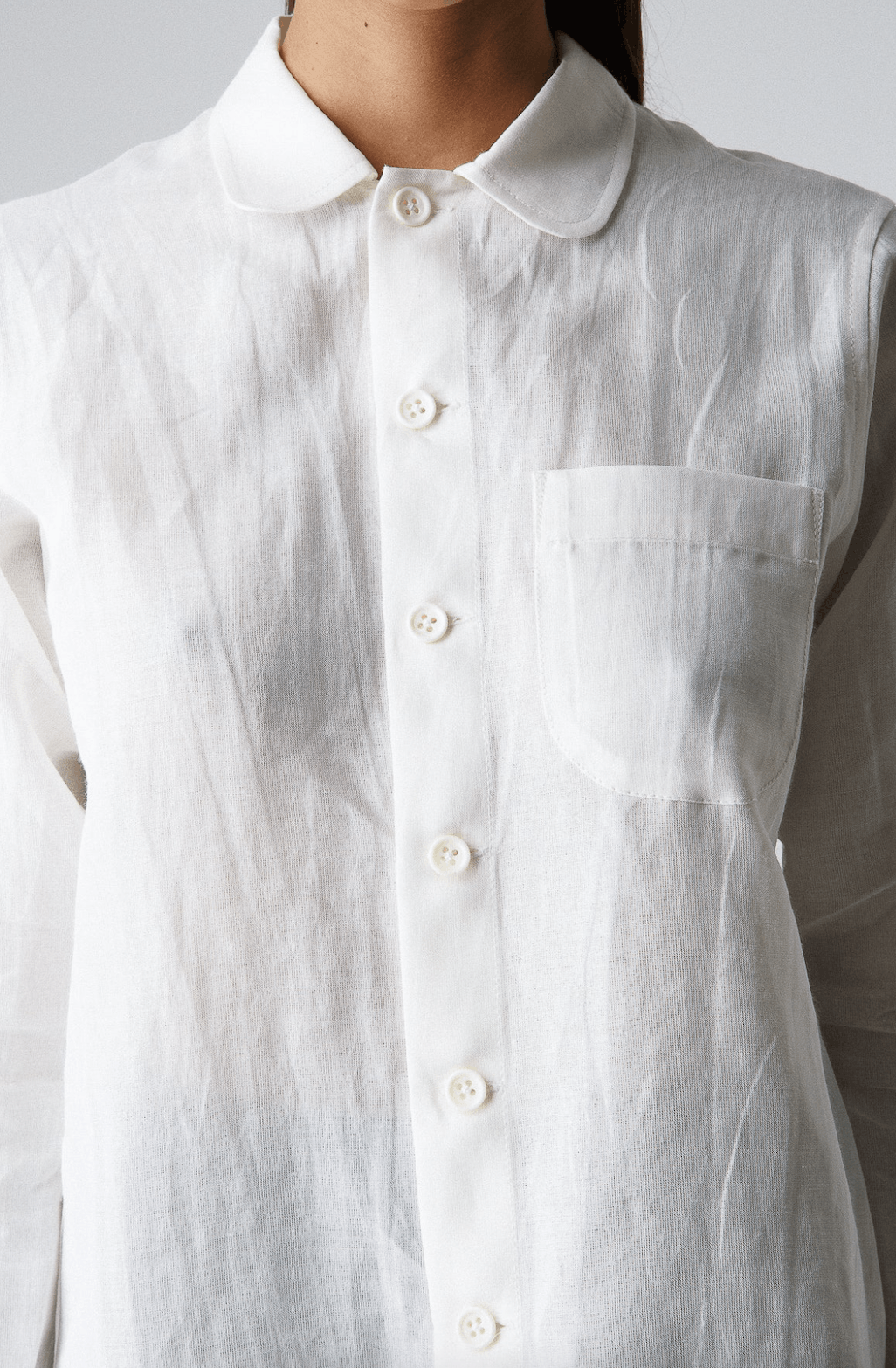 Beaugan $800 NWT BEAUGAN PAJAMA SHIRT IN BONE Size S / US 4 / IT 40 - 3 Thumbnail