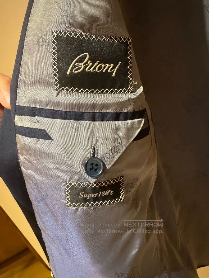 Brioni Brioni Handmade wool single suit Size US L / EU 52-54 / 3 - 3 Thumbnail