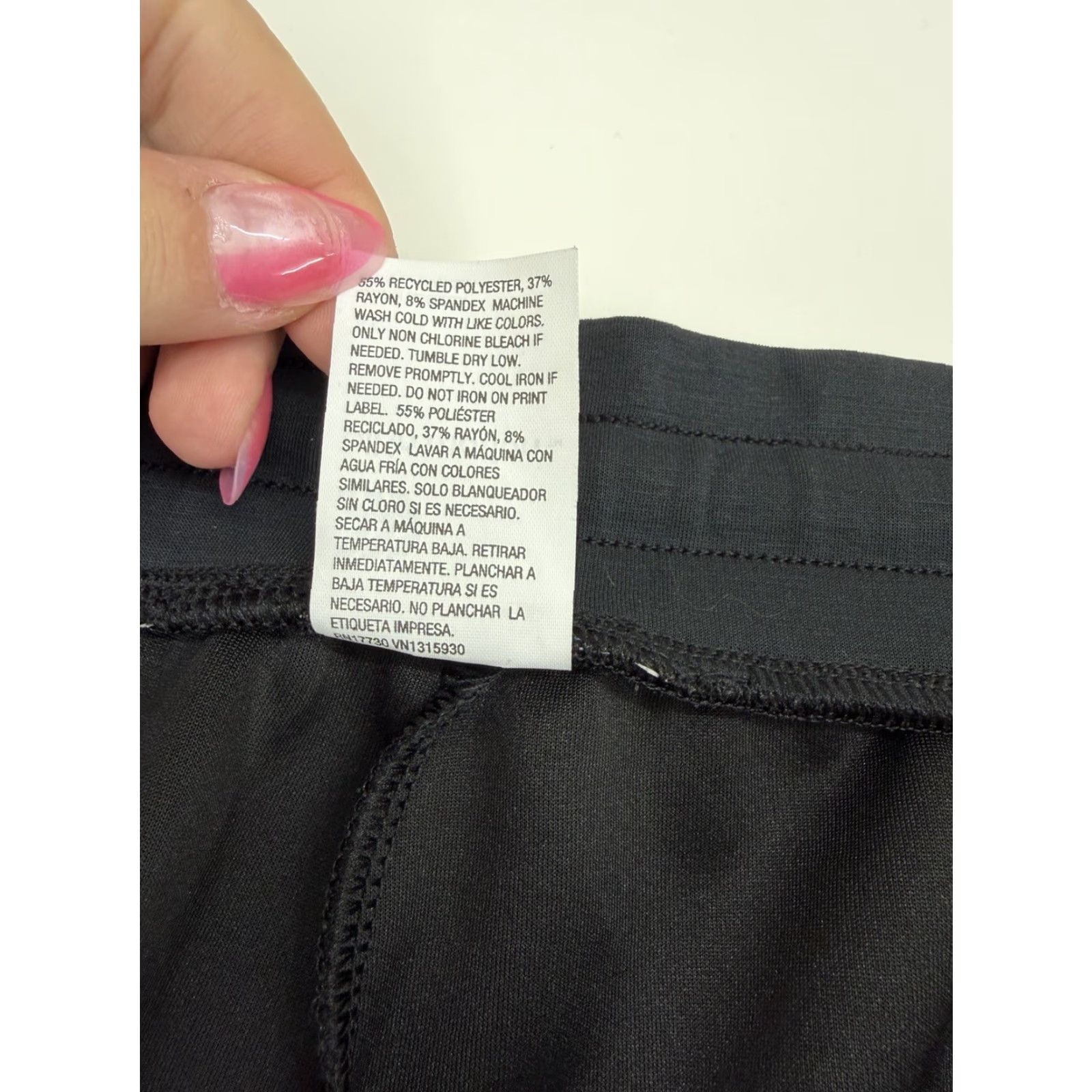 Vintage All In Motion Womens Jogger Pants XL Black Tappered Drawstring Size 40" / US 18 - 5 Thumbnail