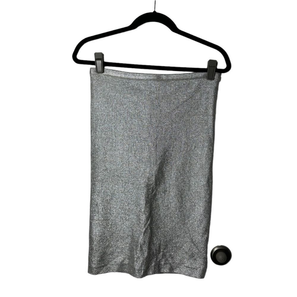 Diane von Furstenberg Diane Von Furstenburg SZ 6 pencil silver shimmer skirt Size 28" / US 6 / IT 42 - 1 Thumbnail