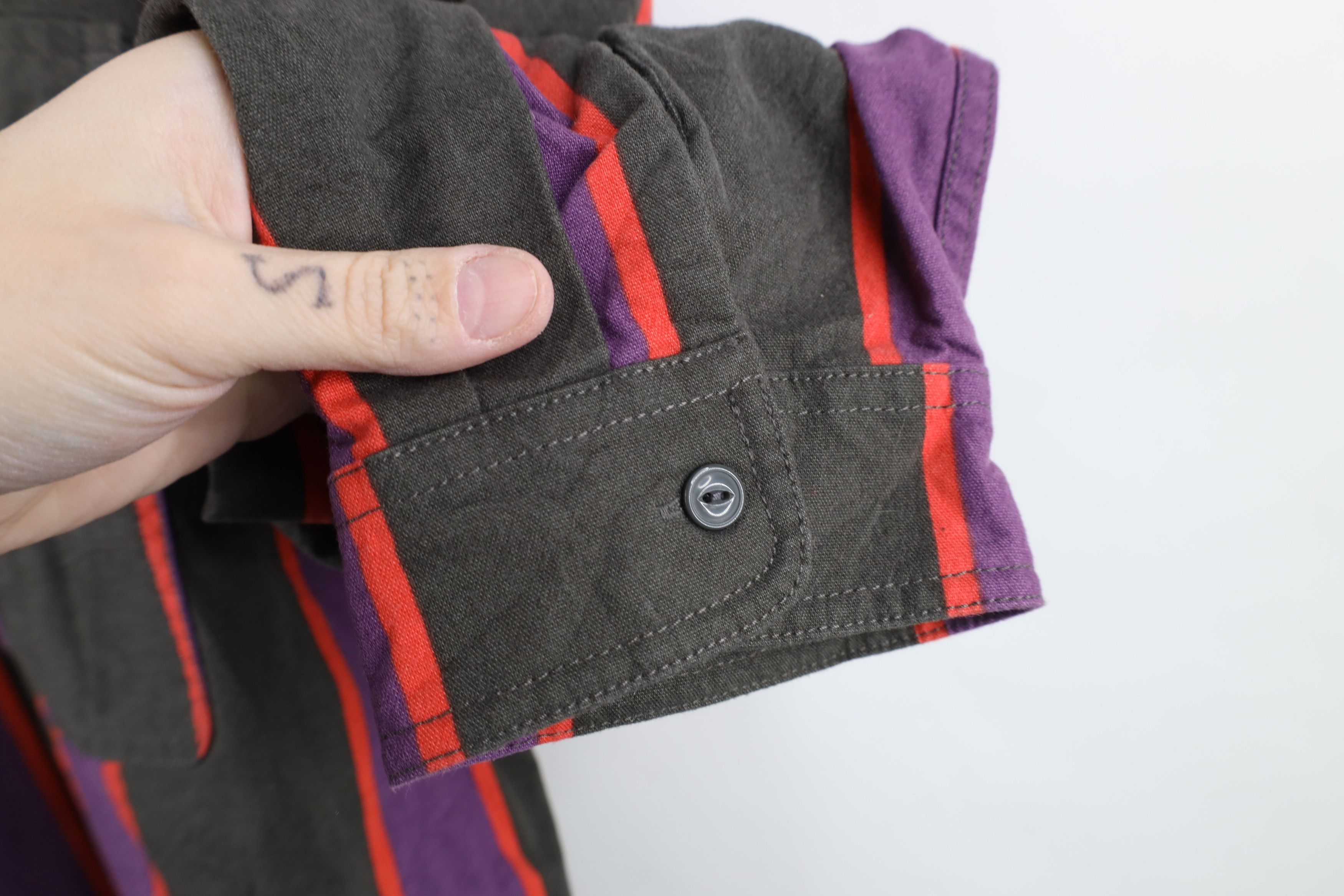 Levi's Vintage Y2K Levis Block Baggy Chamois Cloth Button Shirt Size US XL / EU 56 / 4 - 9 Thumbnail