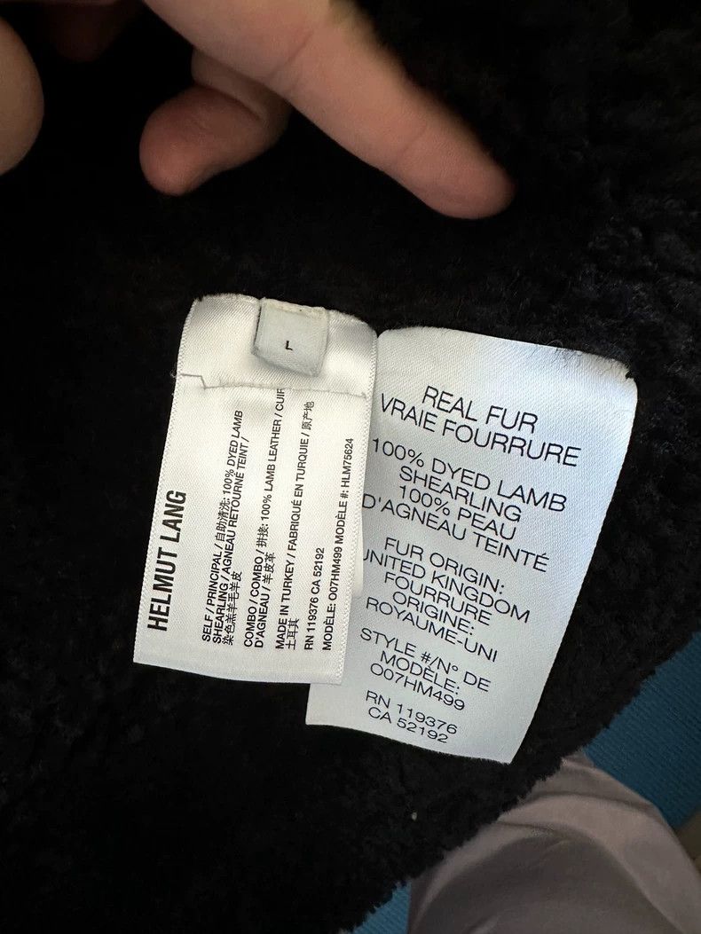 Other HELMUT LANG A one-piece coat with fur Size L / US 10 / IT 46 - 3 Thumbnail