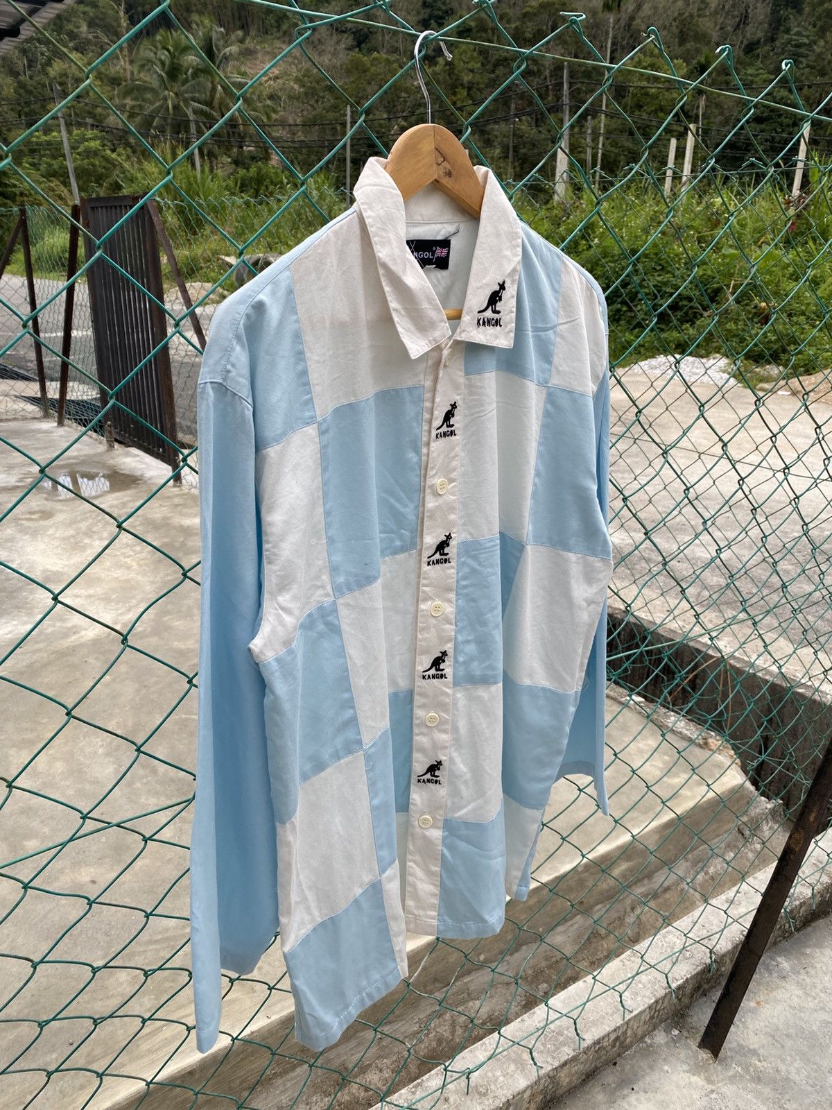Kangol × Vintage Kangol button up sleepwear shirts Size US L / EU 52-54 / 3 - 4 Thumbnail