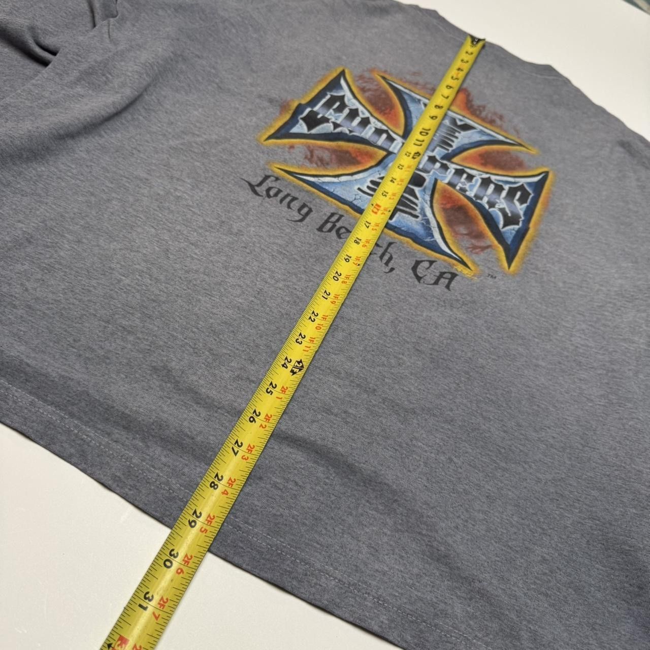 2000s Grey West Coast Choppers Flame Longsleeve 3XL