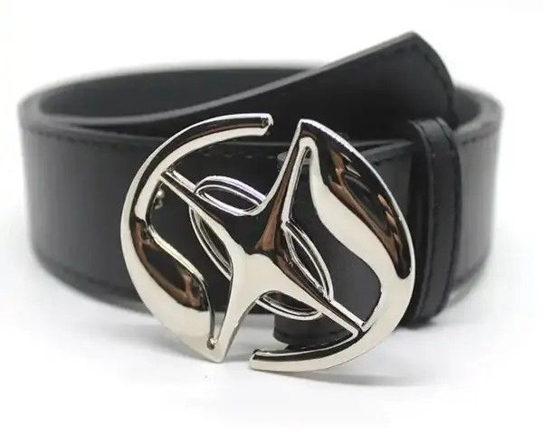 Japanese Brand × Leather Y2K 2000s chrome emblem PU Leather belt Size ONE SIZE - 1 Thumbnail
