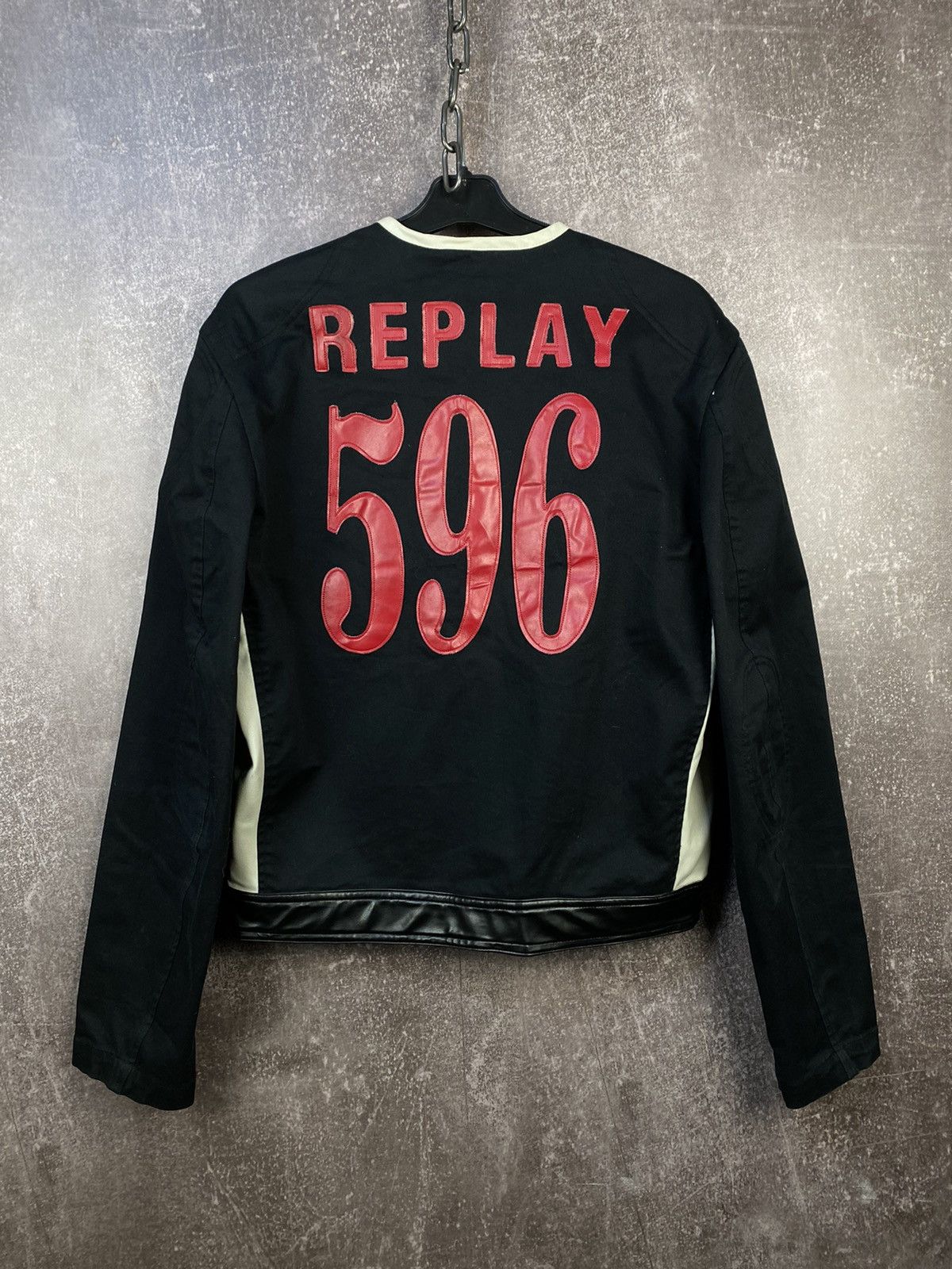 Replay Vintage Y2K Light Leather jacket Replay Hype rare Size US L / EU 52-54 / 3 - 1 Thumbnail