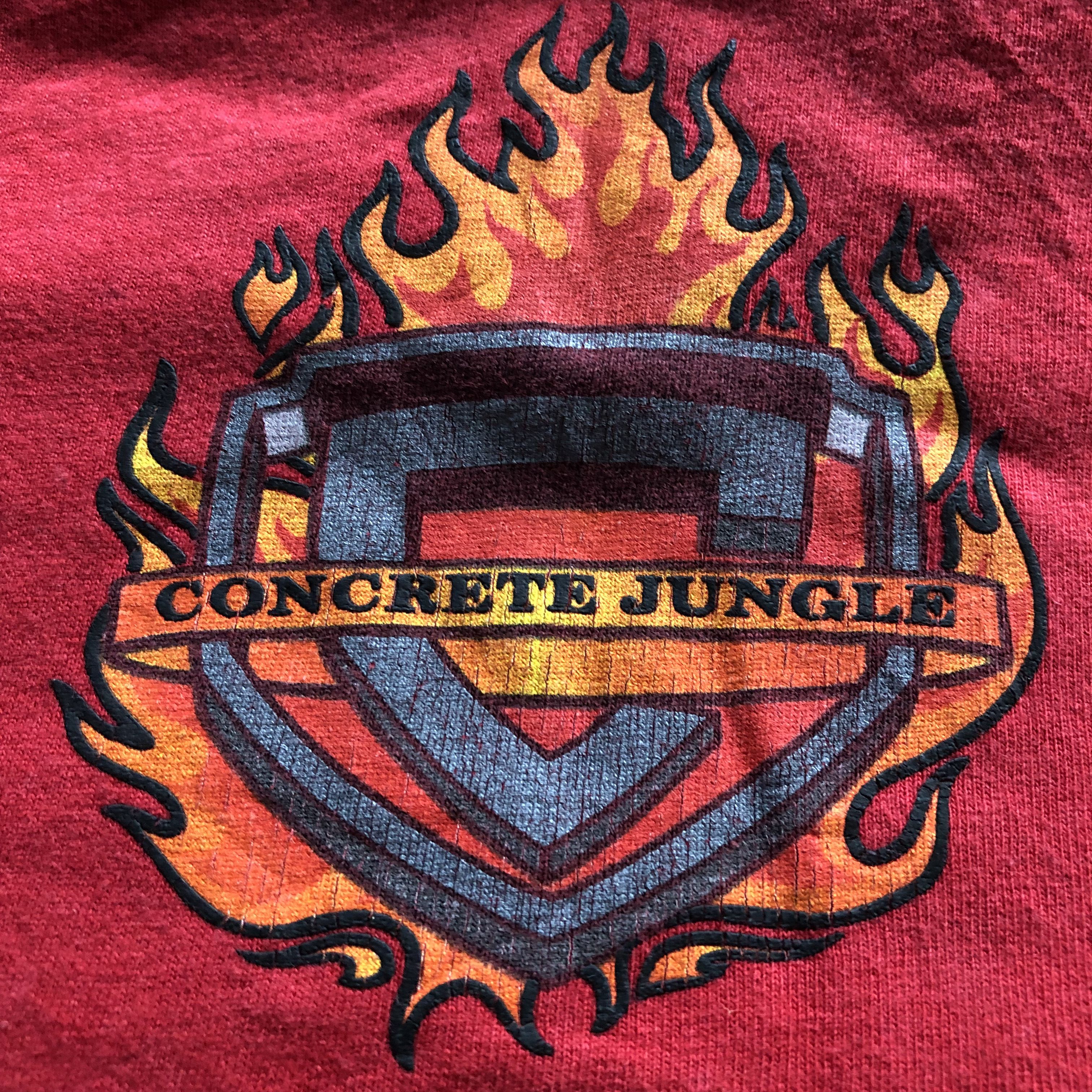 Vintage Vintage 90s Concrete Jungle designer art graphic tee shirt Size US L / EU 52-54 / 3 - 3 Thumbnail