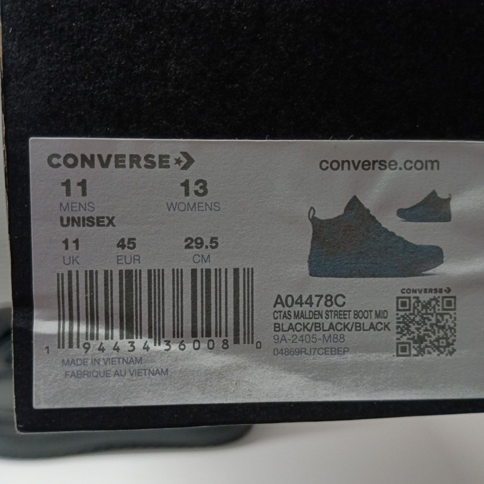 Converse Converse Chuck Taylor All Star Boot Shoes Mid Size 11 Black Size US 11 / EU 44 - 8 Thumbnail