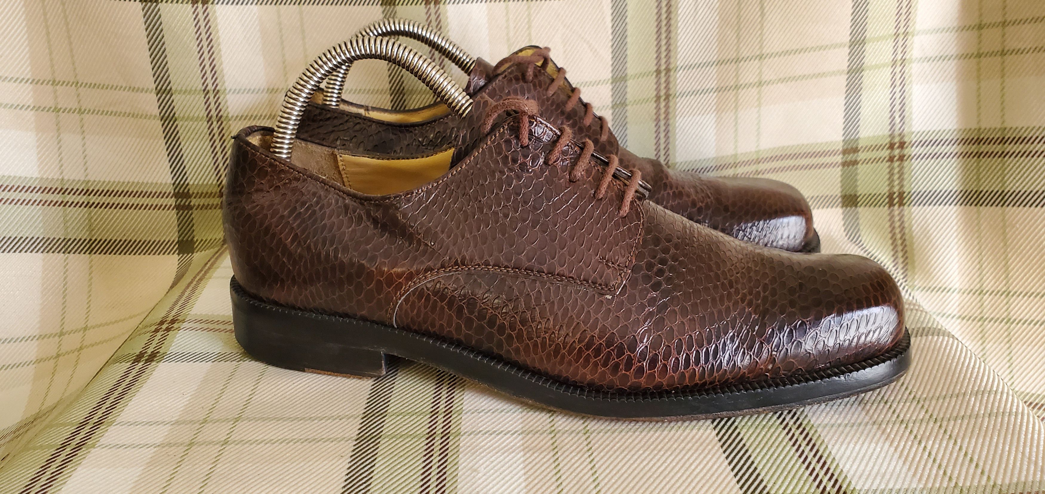 Kenzo KENZO Brown Exotic Leather Lace Up Dress Shoes Size US 7.5 / EU 40-41 - 3 Thumbnail