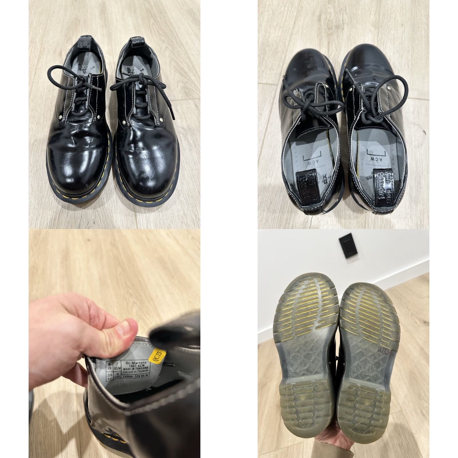 Dr. Martens VINTAGE Dr. Martens x AcW Collab Sneaker Unisex Adults UK6 US7 Black 39 7 Mens Womens Boys Girls Size US 7 / EU 40 - 8 Thumbnail