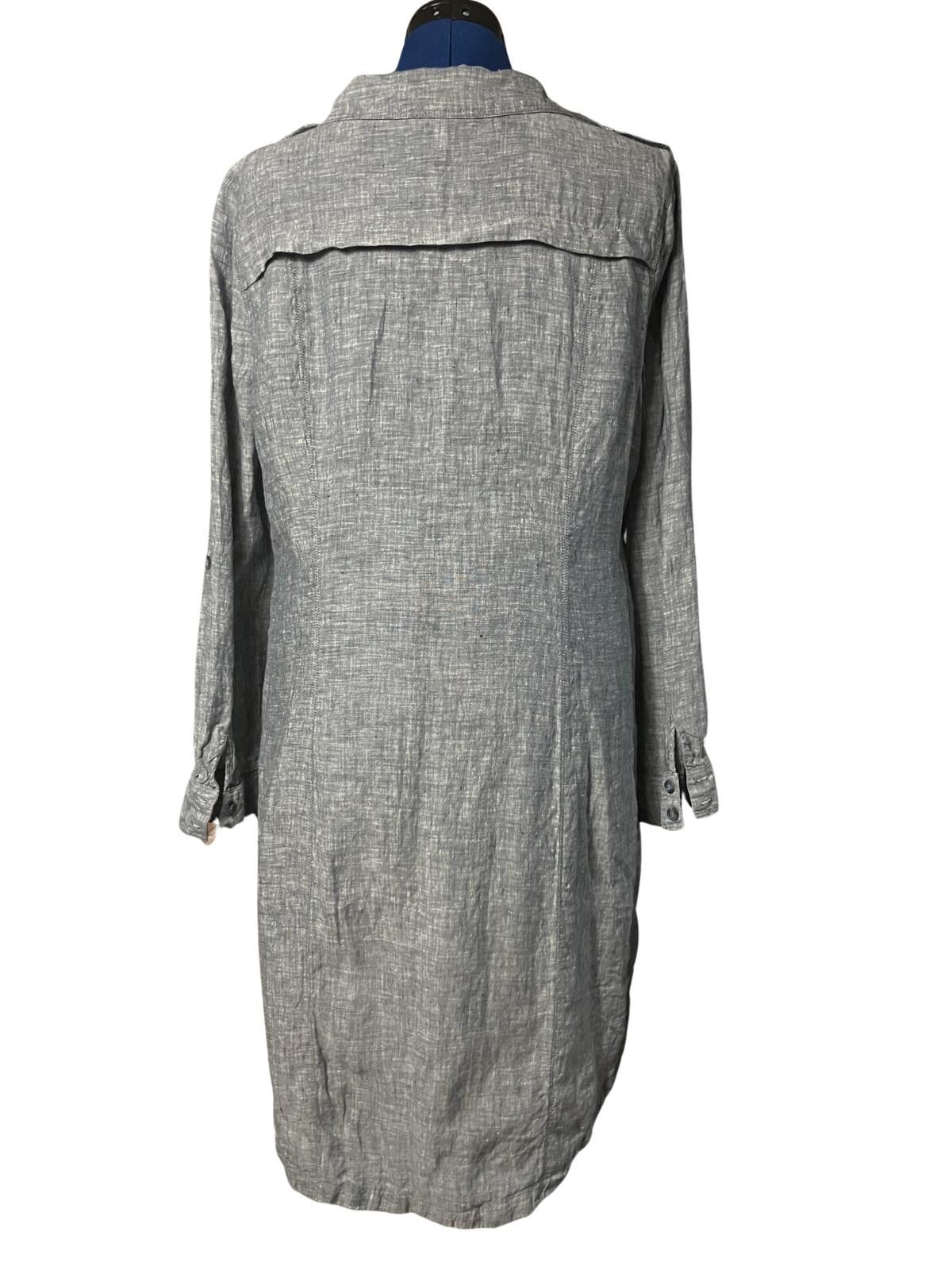 Other INC Linen Shirt Dress Gray Button Front Size 16 Size XXL / US 16-18 / IT 52-54 - 3 Thumbnail