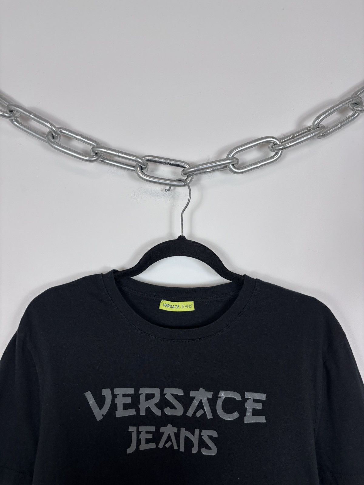 Versace Jeans Couture Versace Jeans Women’s Big Japanese Print Logo Black T-Shirt Size XXL / US 16-18 / IT 52-54 - 3 Thumbnail