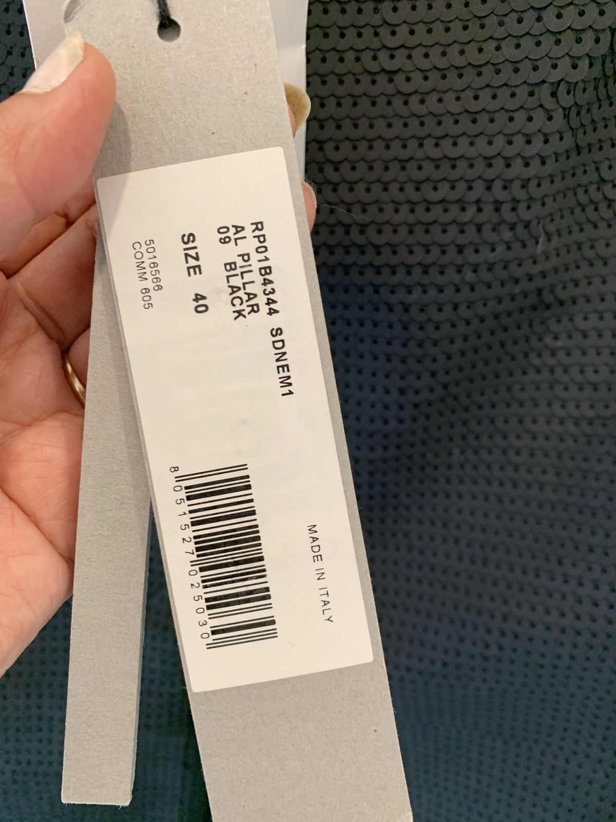 Rick Owens NWT Rick Owens AI Black Sequin Pillar Skirt. Size 40IT Size 27" / US 4 / IT 40 - 6 Thumbnail