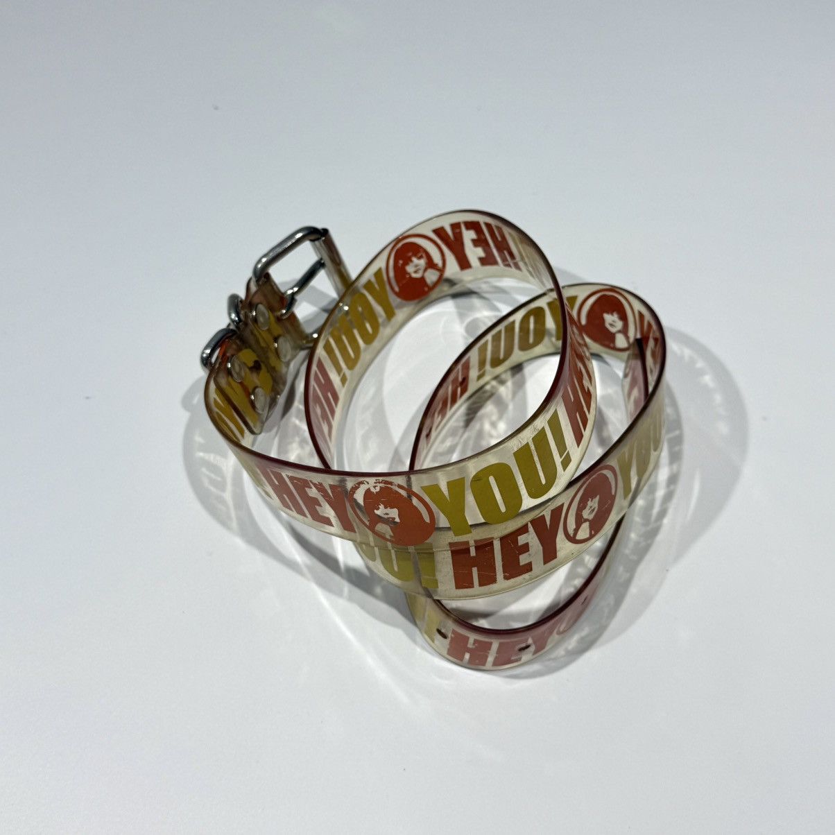 Hysteric Glamour Hysteric Glamour "Hey You!" Transparent Pvc Y2K Belt Size 34 - 4 Thumbnail