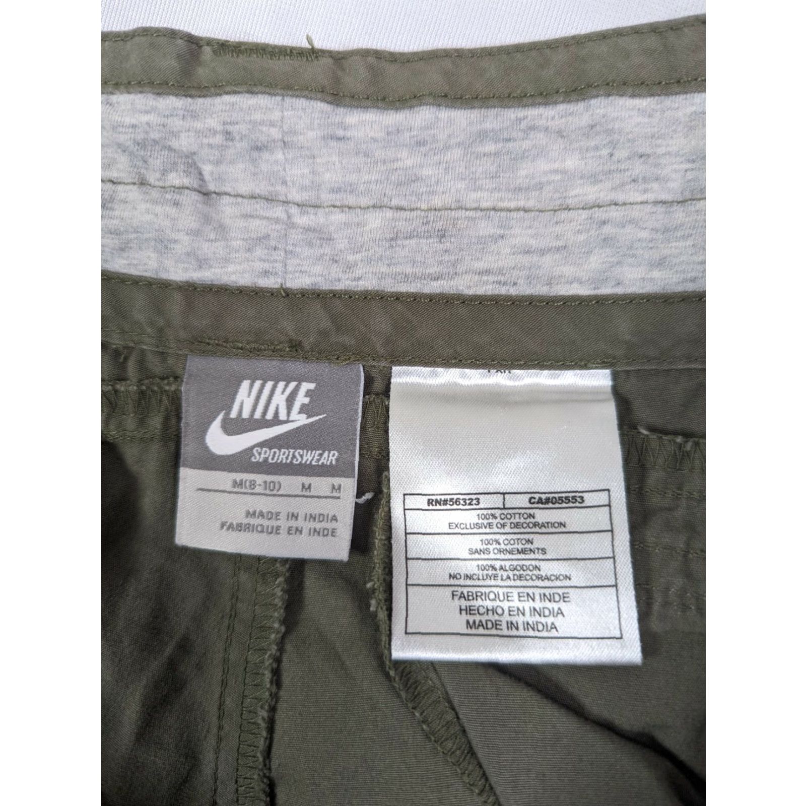 Nike Nike Capri Pants Women's Size 8 Green 100% Cotton Pocket Zipper Pockets Crop Rise Mid Inseam 19 Capris 8 XS? Size 30" / US 8 / IT 44 - 3 Thumbnail