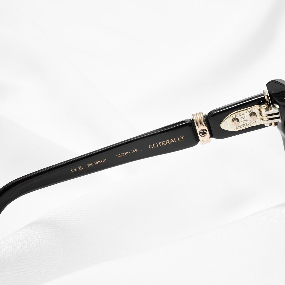 Chrome Hearts CHROME HEARTS CLITERALLY BLACK -18KGP SUNGLASSES Size ONE SIZE - 5 Thumbnail
