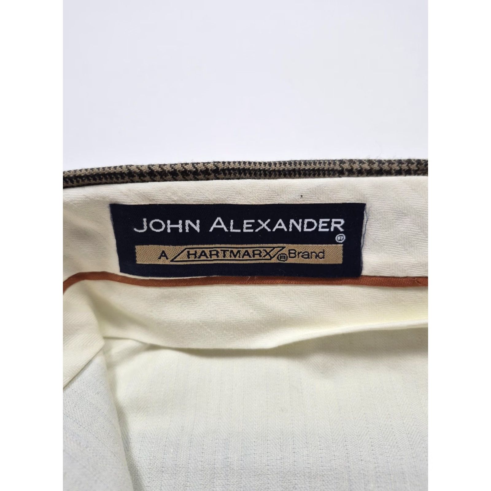 Vintage VINTAGE John Alexander Dress Pants Mens 38x36 Brown Plaid Wool Pleated Unhemmed NWT Size US 38 / EU 54 - 3 Thumbnail