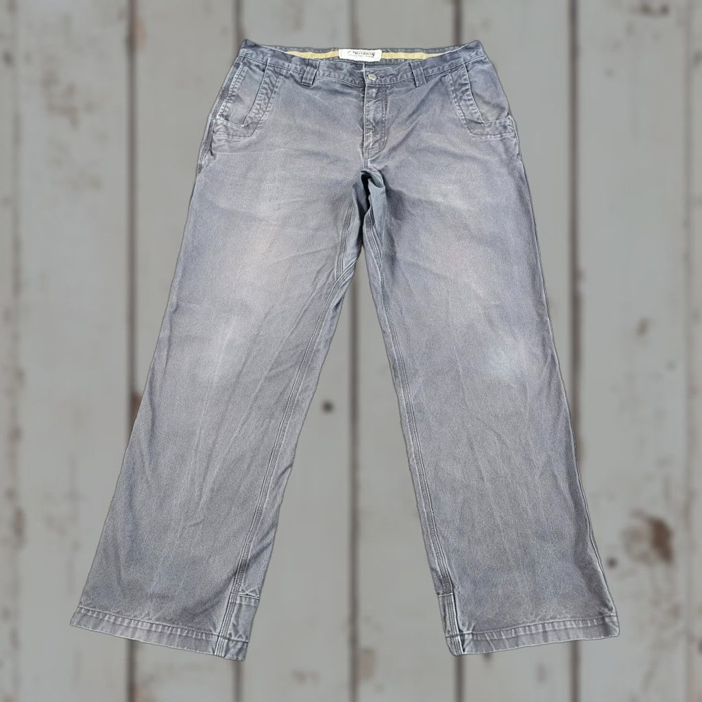 Mountain Khakis VINTAGE Mountain Khakis Pants Men 34x31 Gray Canvas Khakis Relaxed Fit Workwear Size US 34 / EU 50 - 1 Thumbnail