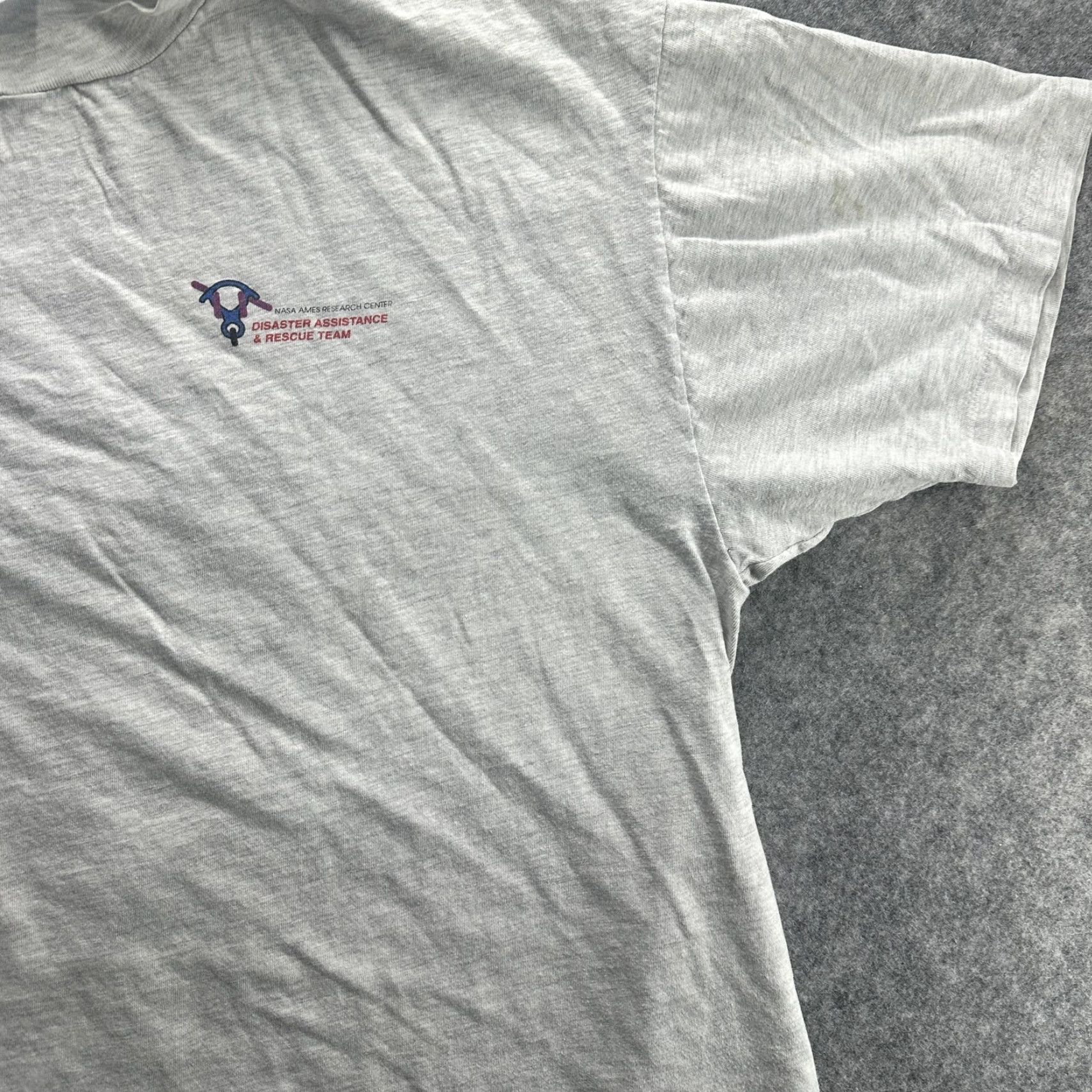 VINTAGE NASA Ames Disaster Assistance Rescue Team Shirt Mens XL Hanes 90s Tee