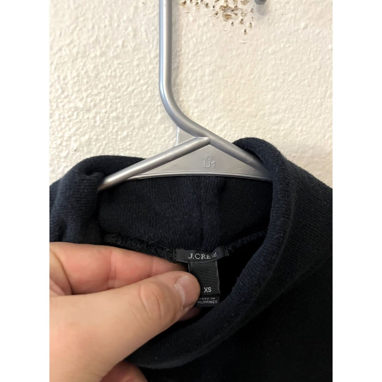 J.Crew J.Crew Sweater Women XS Blue Striped 100% Cotton Turtleneck Pullover Fitted Size XS / US 0-2 / IT 36-38 - 2 Thumbnail