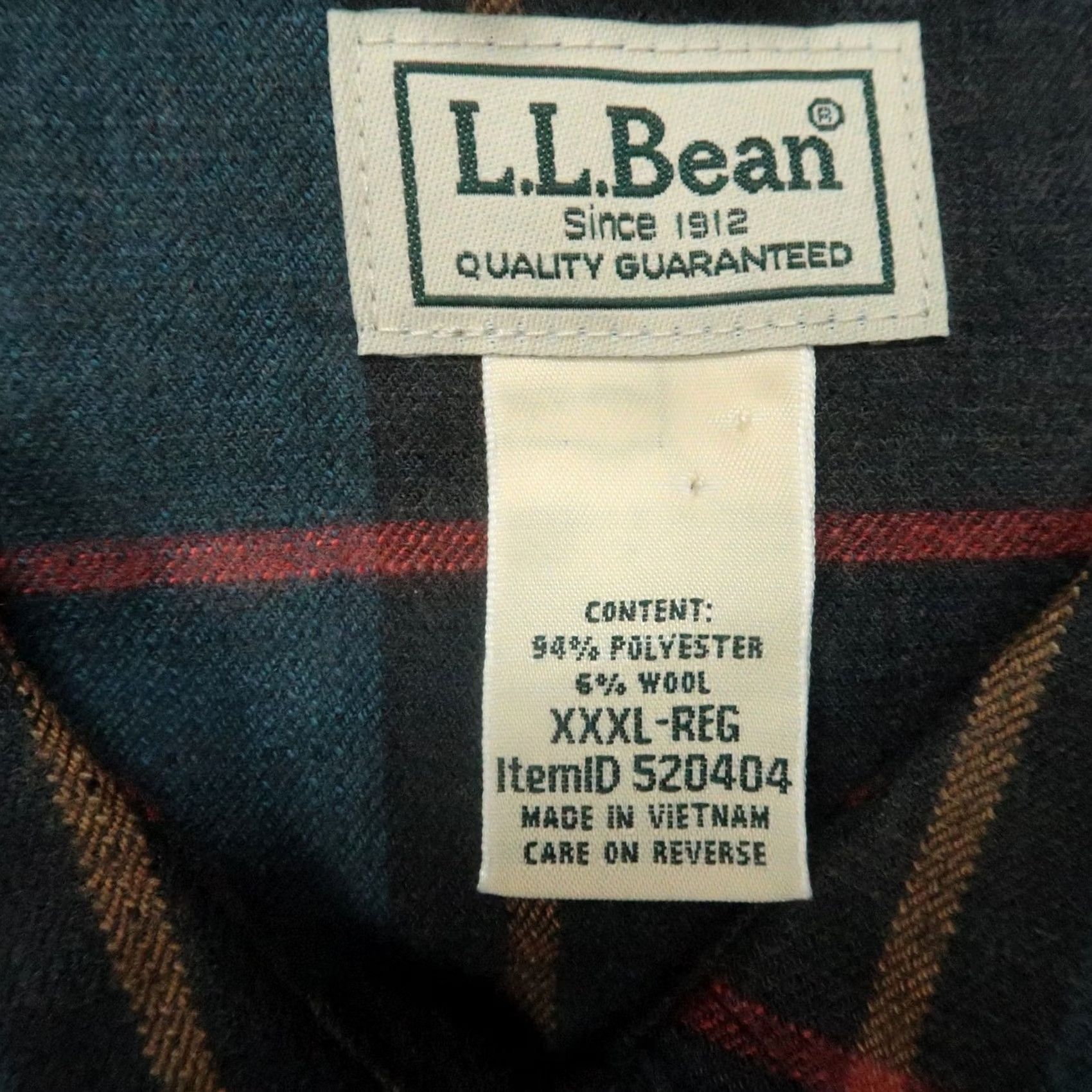 Vintage LL Bean Shirt Men 3XL Blue Plaid Katahdin Performance Flannel Long Sleeve NWT Size US XXL / EU 58 / 5 - 3 Thumbnail