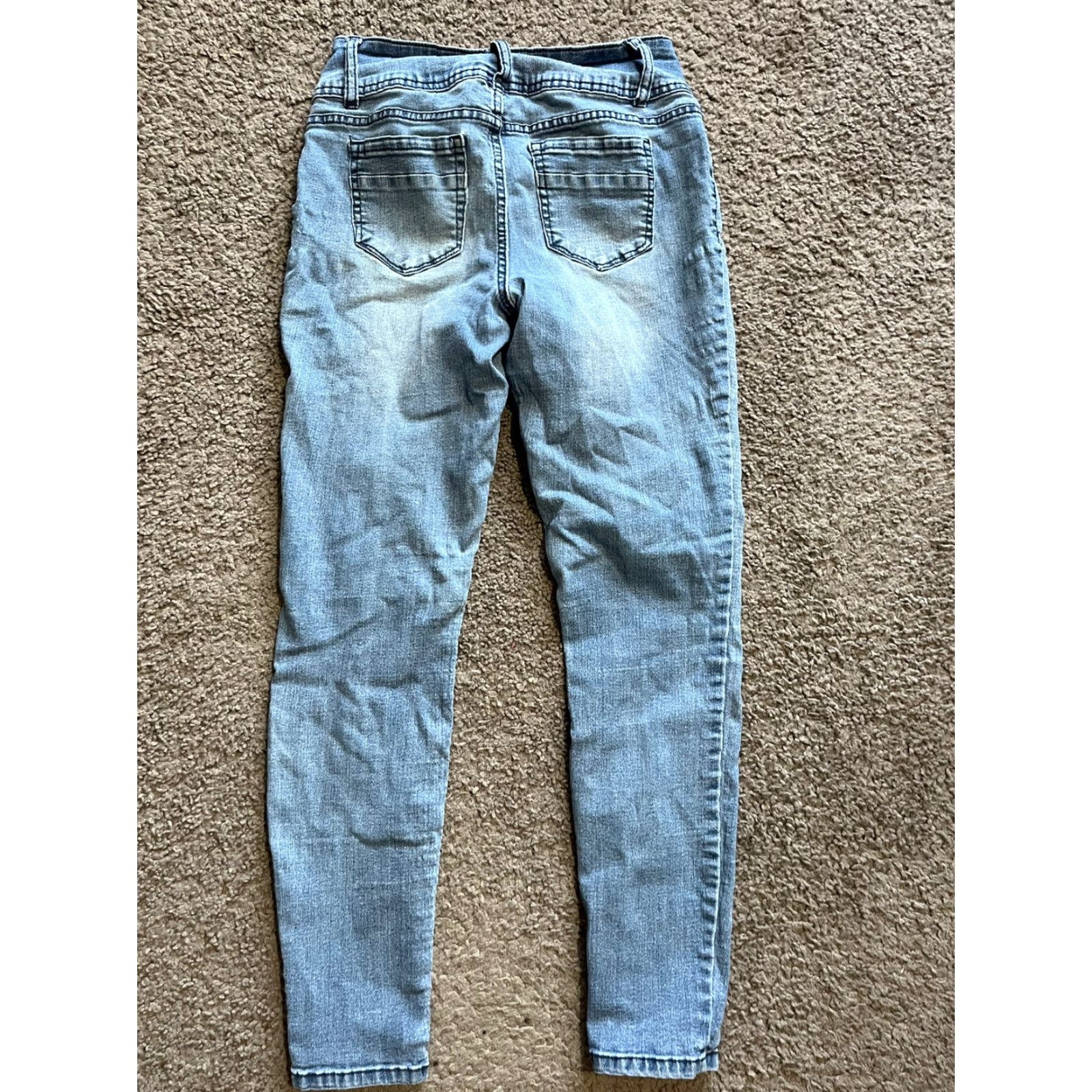 Vintage Womens D Jeans Skinny 6 Mid Rise Stretch Blue Cotton Blend Jeans Size 28" / US 6 / IT 42 - 3 Thumbnail