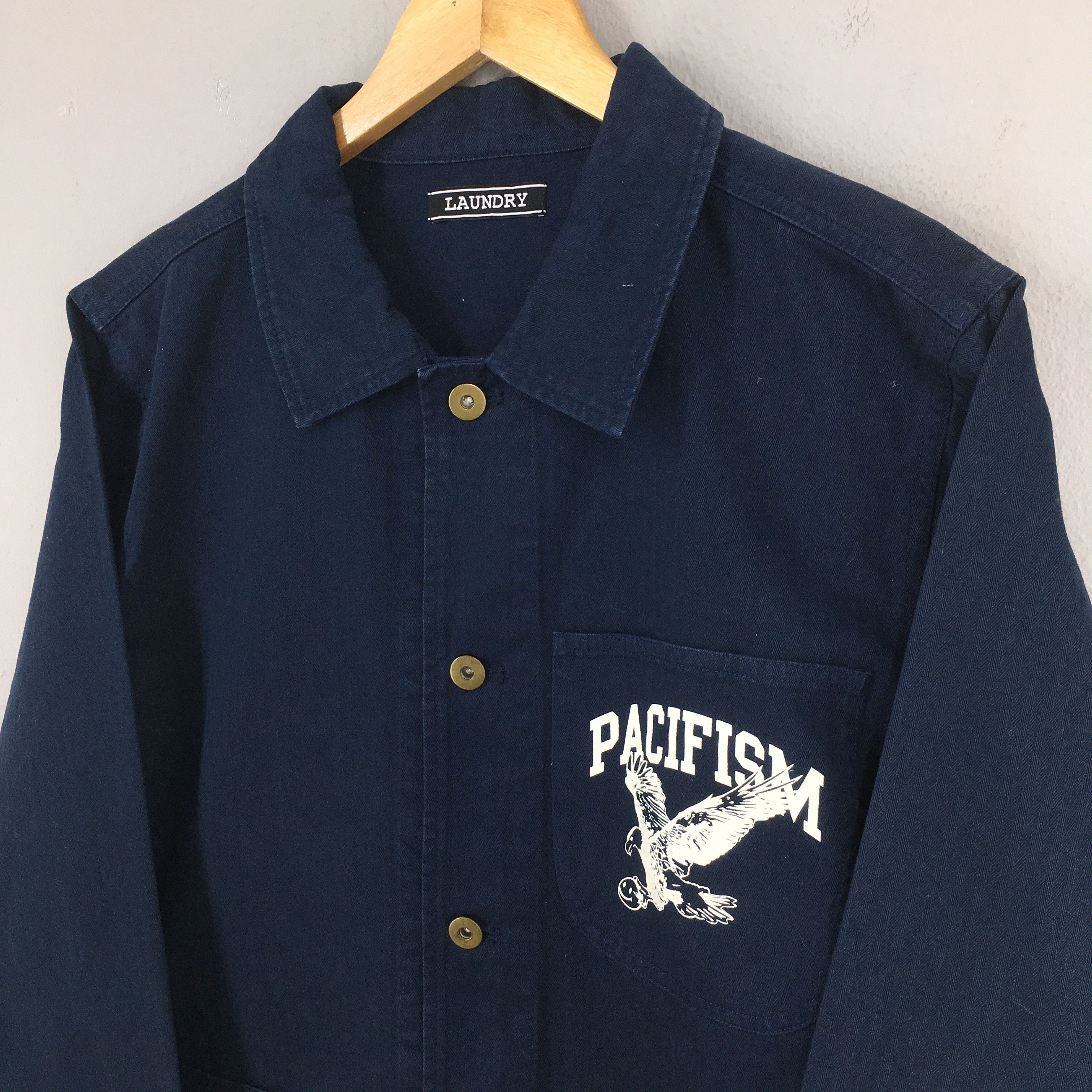 Vetra Vintage Pacifism Worker Frenchwork Blue Jacket Medium Size US M / EU 48-50 / 2 - 3 Thumbnail