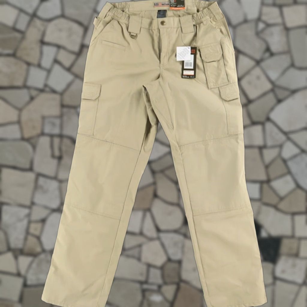 Vintage 5.11 Tactical Taclite Cargo Pants Khaki Women's 16L Cotton Blend Ripstop Regular Inseam 34in 32 Waist Ladies Pants Size 38" / US 16 / IT 52 - 1 Thumbnail