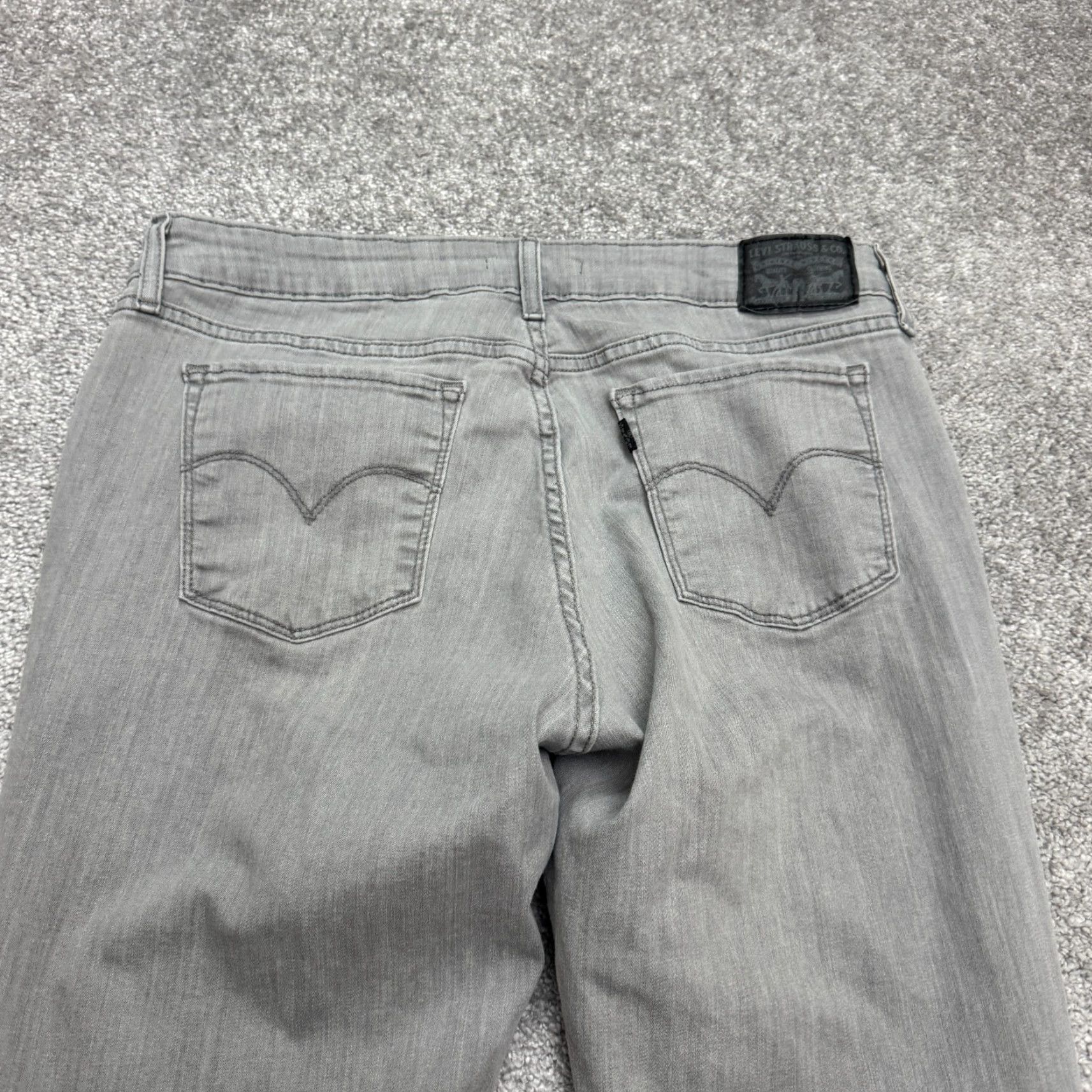 Levi's Levi's 711 Skinny Denim Jeans Womens 32 Gray Mid Rise Slim Fit Stretch Casual Size 24" / US 00 / IT 34 - 7 Thumbnail