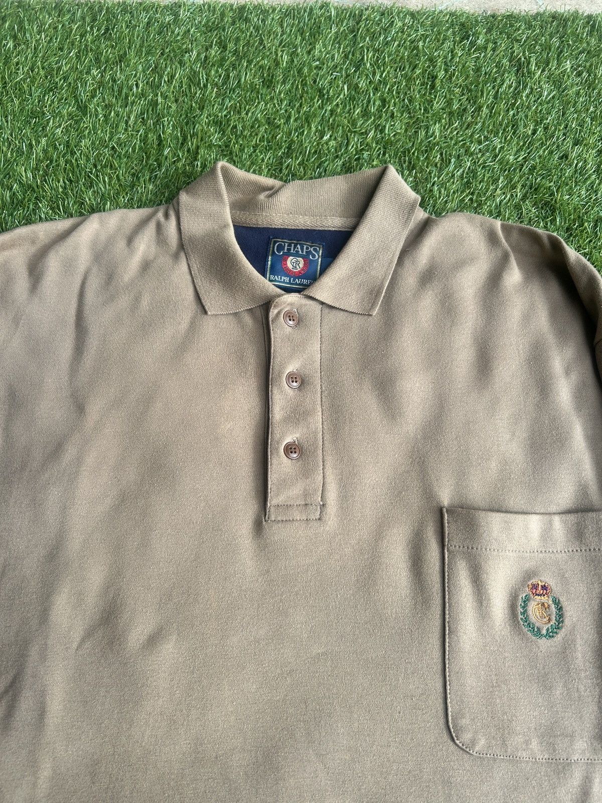 Chaps Ralph Lauren Vintage Chaps Ralph Lauren Long Sleeve Polo Shirt Large Size US L / EU 52-54 / 3 - 2 Thumbnail