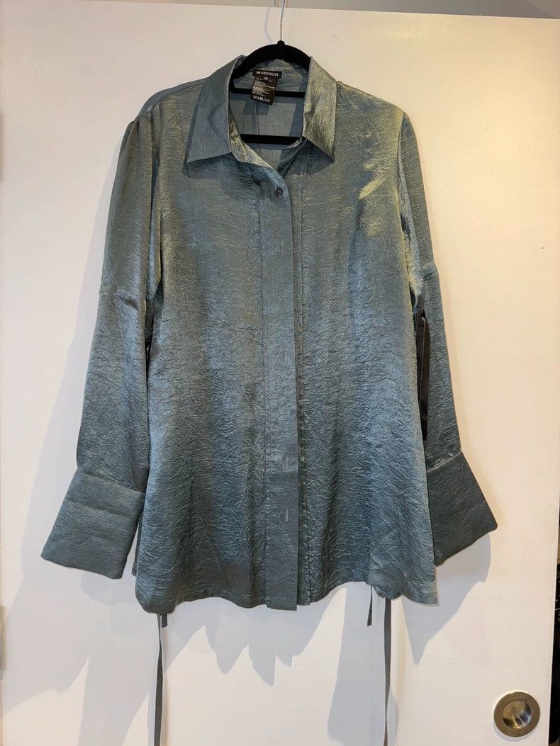 Ann Demeulemeester Gray Blue Shirt
