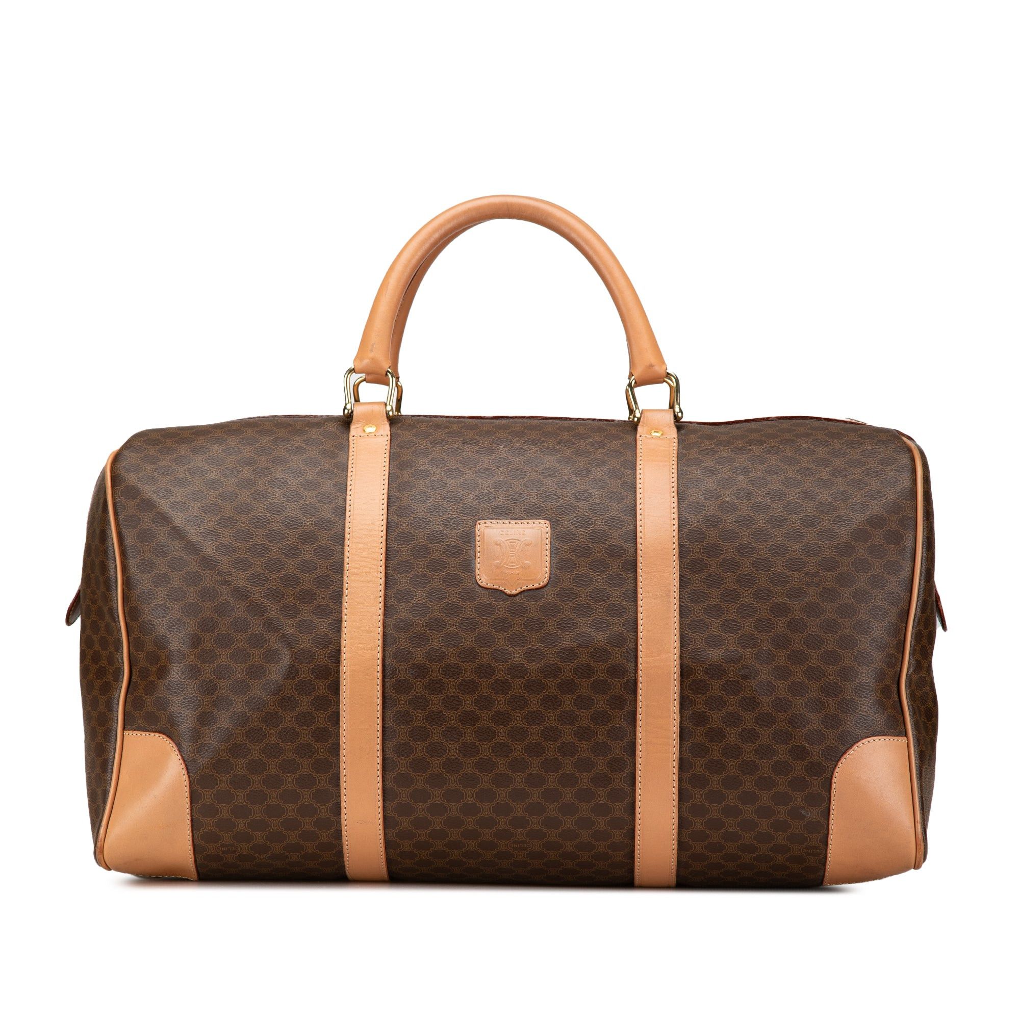 Celine Celine Macadam Coated Canvas Travel Bag Brown Size ONE SIZE - 1 Thumbnail