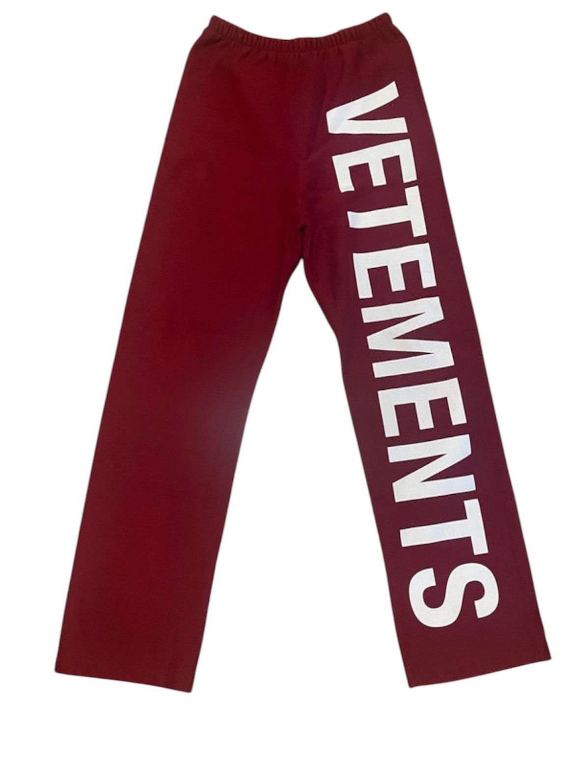 Vetements Vetements AW19 Red Logo Sweatpants Size US 32 / EU 48 - 1 Thumbnail