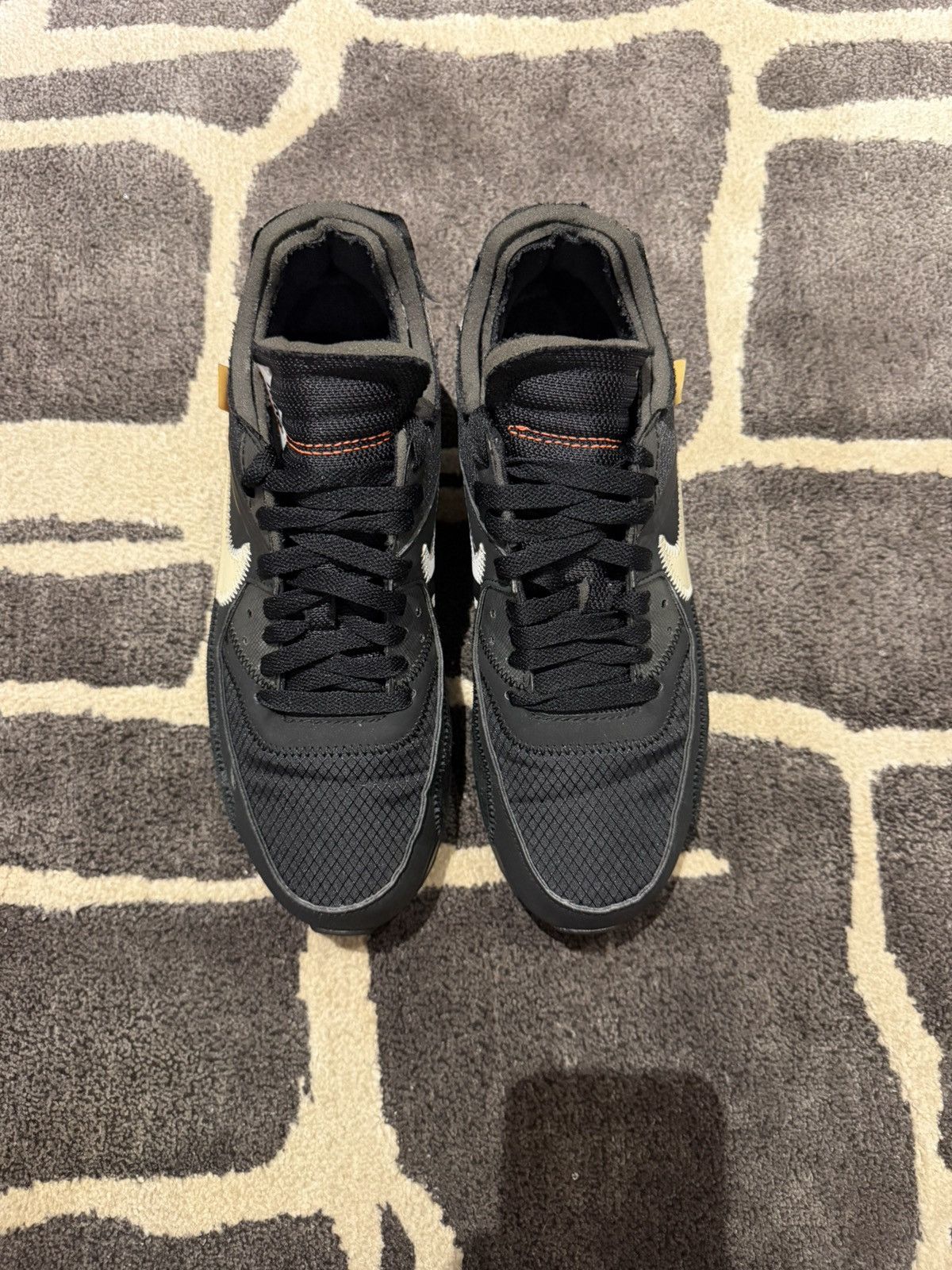 Off-White Nike Air Max 90 x Off-White Black Sneakers Size US 7 / EU 40 - 3 Thumbnail