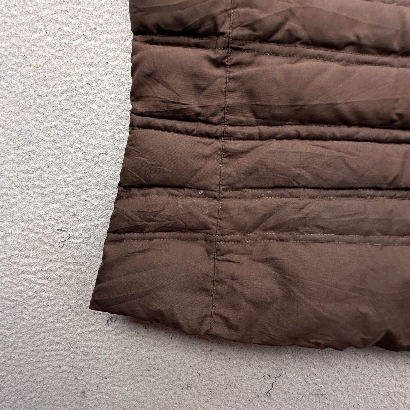 Eddie Bauer VINTAGE Eddie Bauer Goose Down Brown Vest Womens XL Full Zip Jacket 700 Fill Power Brown (Note: If not vintage, omit VINTAGE) Size XL / US 12-14 / IT 48-50 - 4 Thumbnail