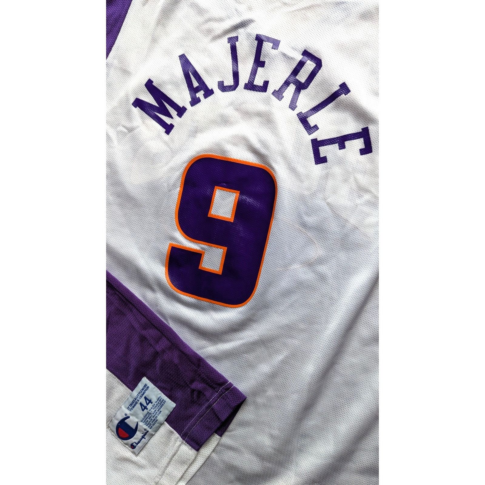 Champion × NBA MAJERLE 9 Phoenix Suns 2001 CHAMPION jersey 44 white NBA vtg Size US XL / EU 56 / 4 - 3 Thumbnail