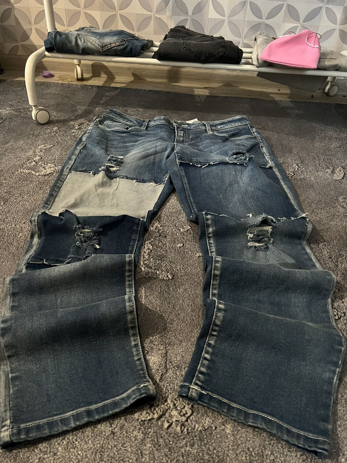 Japanese Brand Archive Retro Patchwork Glamour Style / Japanese Tokyo Vibe Size US 34 / EU 50 - 1 Thumbnail