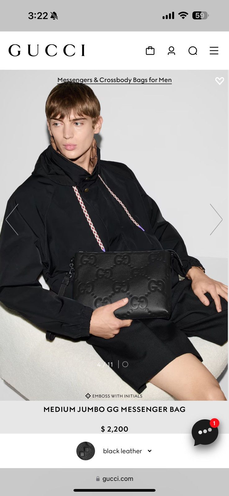 Gucci Gucci Medium Jumbo GG Messenger / Pouch Bag Size ONE SIZE - 9 Thumbnail