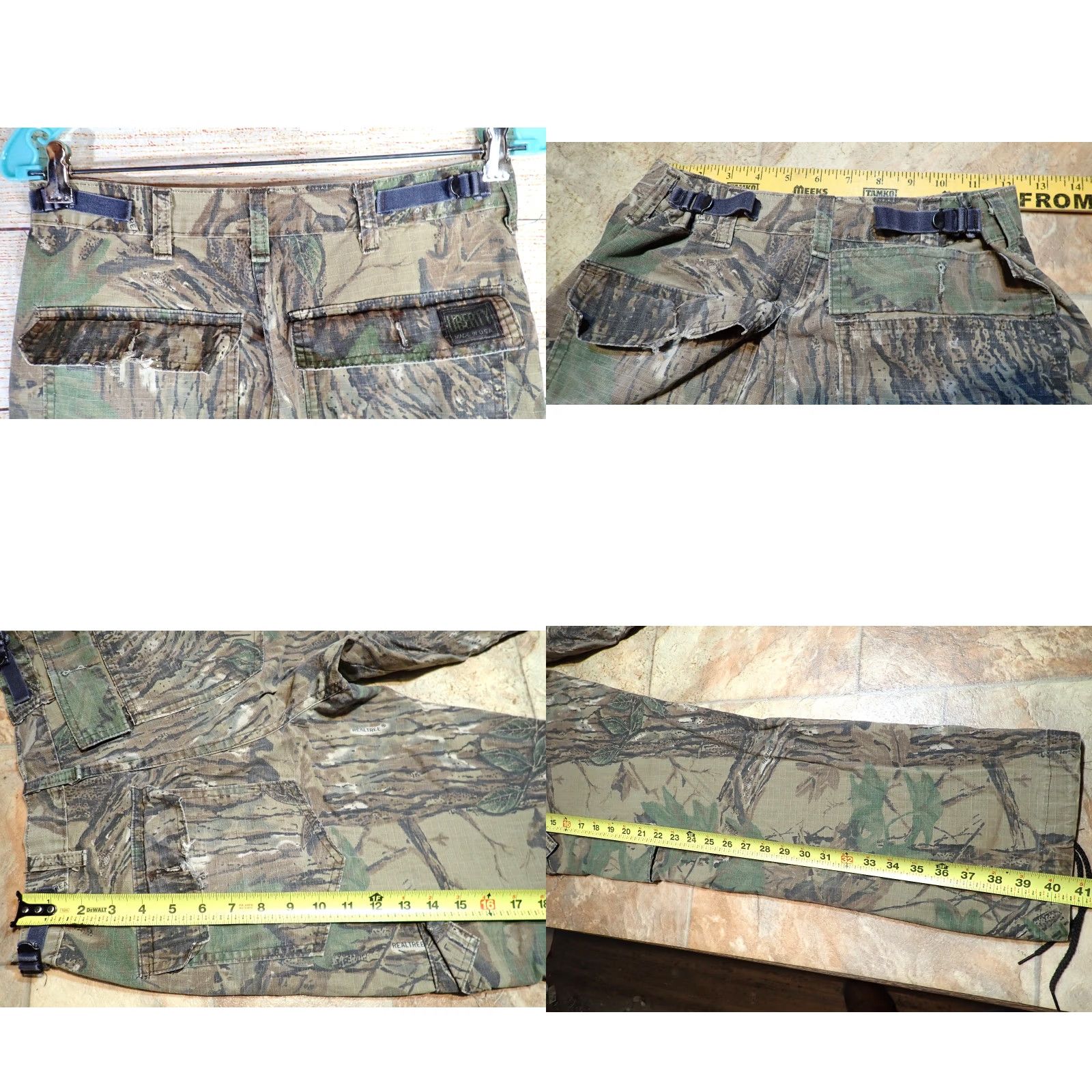 Vintage VINTAGE Realtree Camo Cargo Pants Men 29x29 (Small) Ripstop 80s 90s Made in USA Camo Cargo Pants (PRG) Size US 29 - 9 Thumbnail