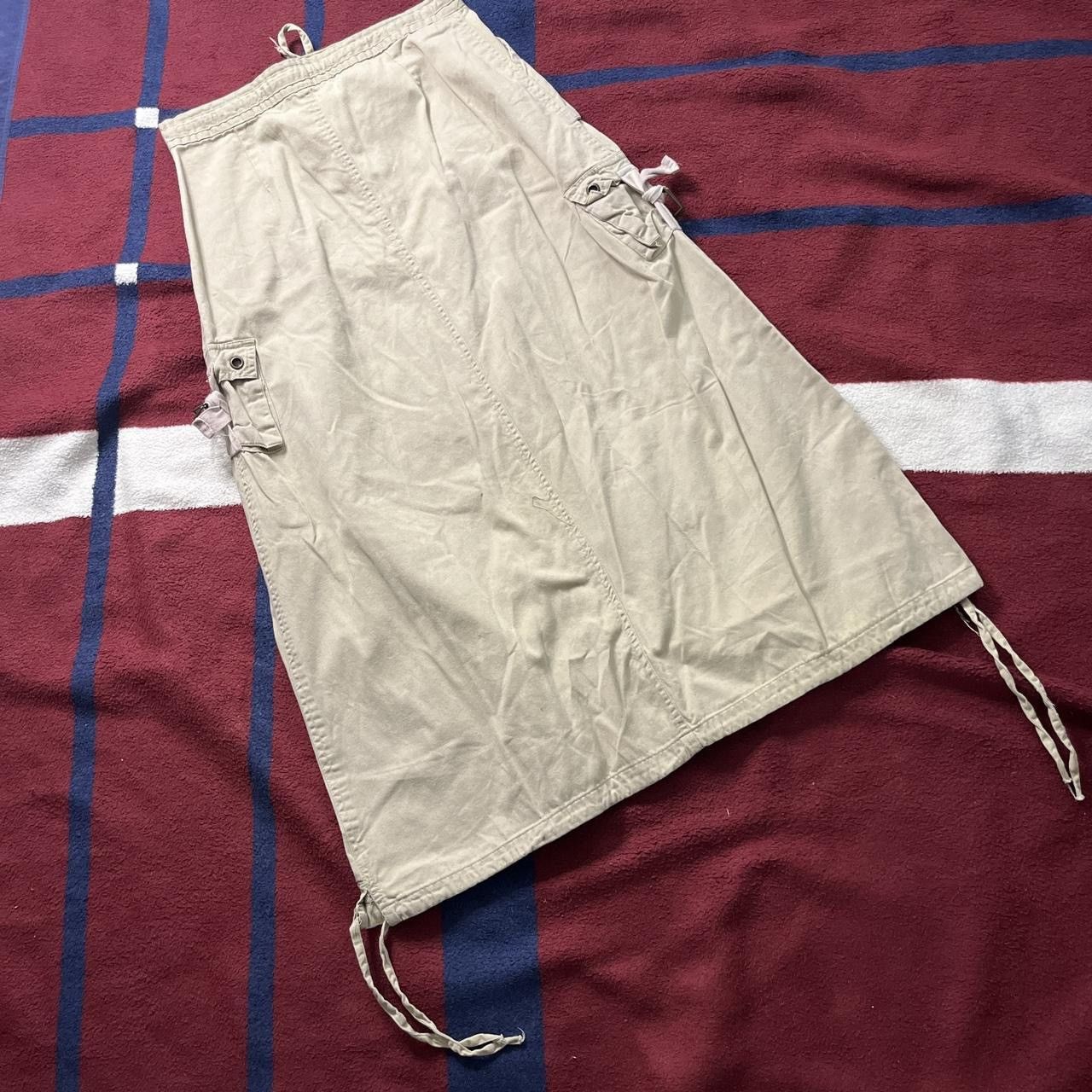 Other Y2k Details cargo khaki long midi skirt utility grunge Size 28" / US 6 / IT 42 - 2 Thumbnail