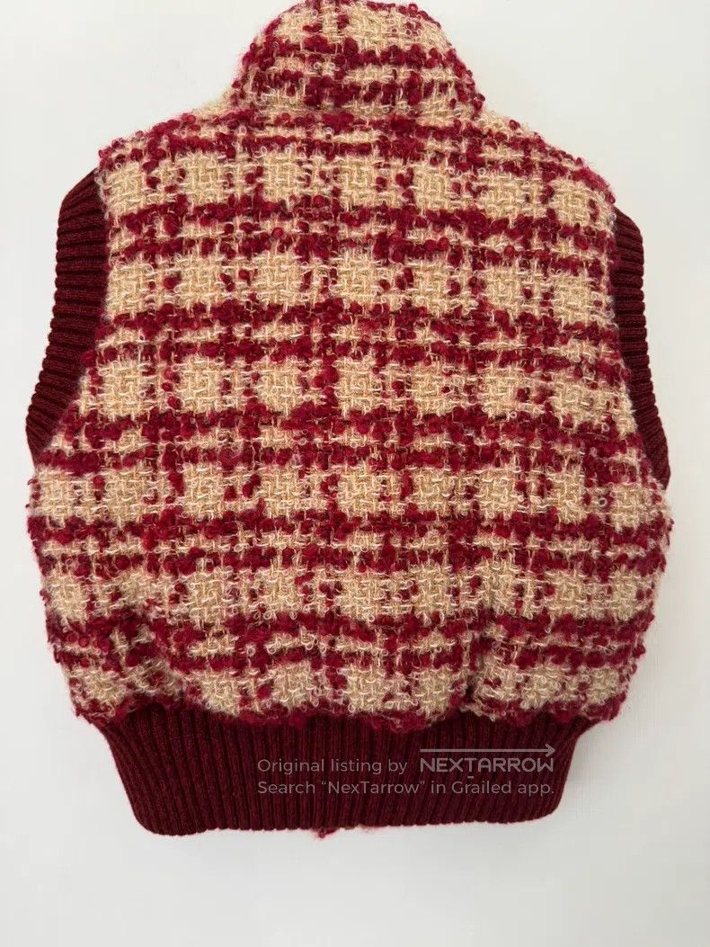 Chanel Chanel Ski series red diamond buckle plaid tweed vest jack Size XS / US 0-2 / IT 36-38 - 2 Thumbnail