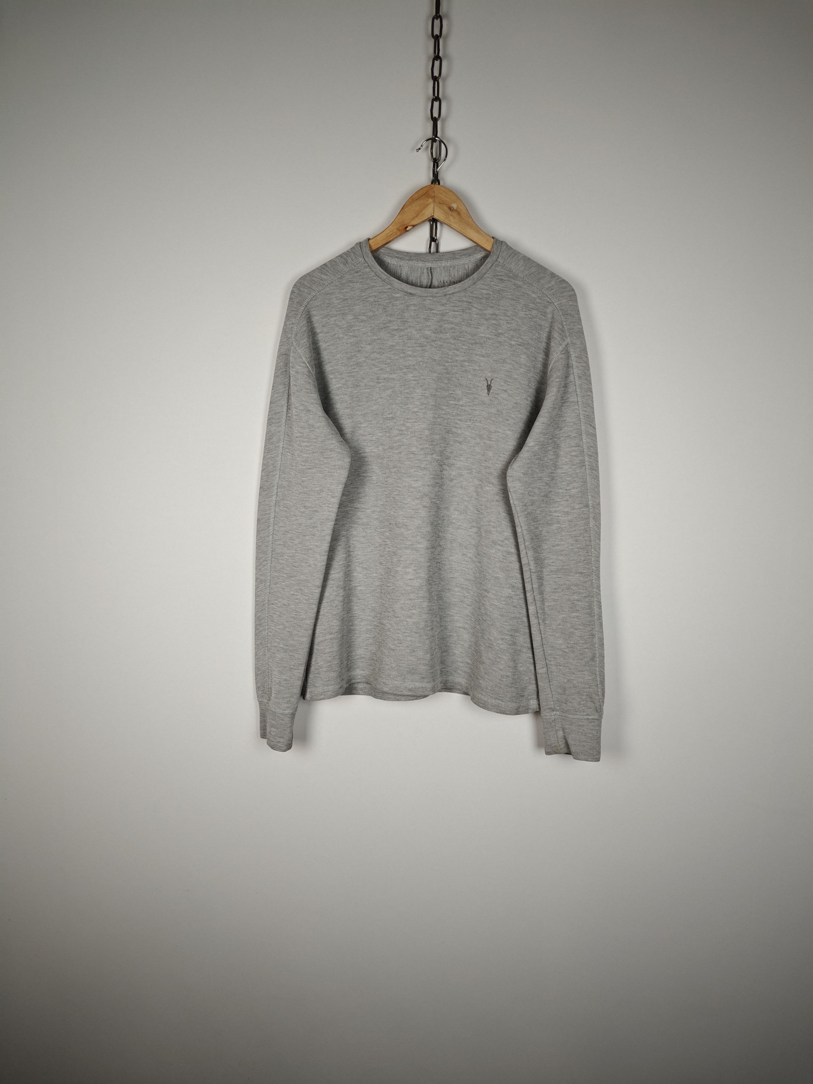 Allsaints Allsaints Sweatshirt Kruse LS Crew Pullover Gray size M Size US M / EU 48-50 / 2 - 1 Thumbnail