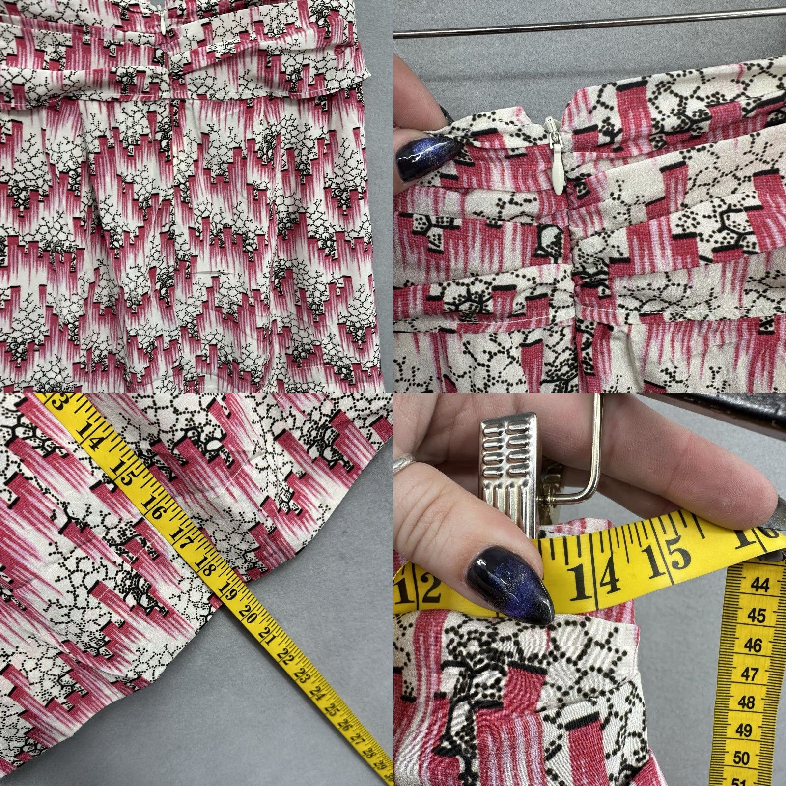 Isabel Marant ISABEL MARANT Skirt Womens S Pink Knit Mini Ruffle 90s Bohemian Womens Size 28" / US 6 / IT 42 - 8 Thumbnail