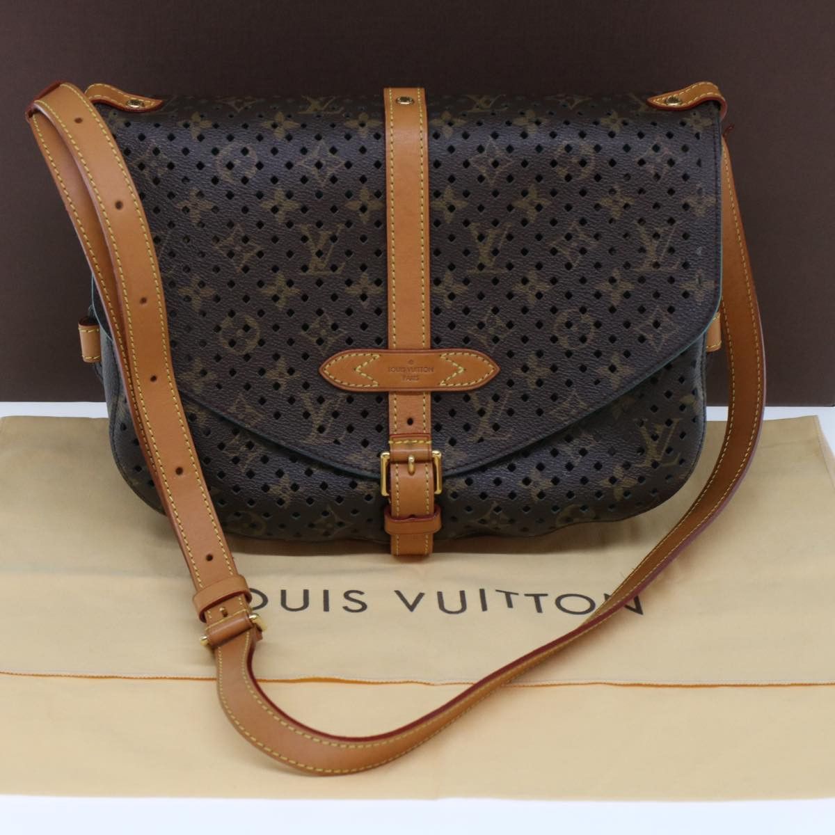 Louis Vuitton LOUIS VUITTON Monogram Perfo Saumur 30 Shoulder Bag M93998 Size ONE SIZE - 12 Thumbnail