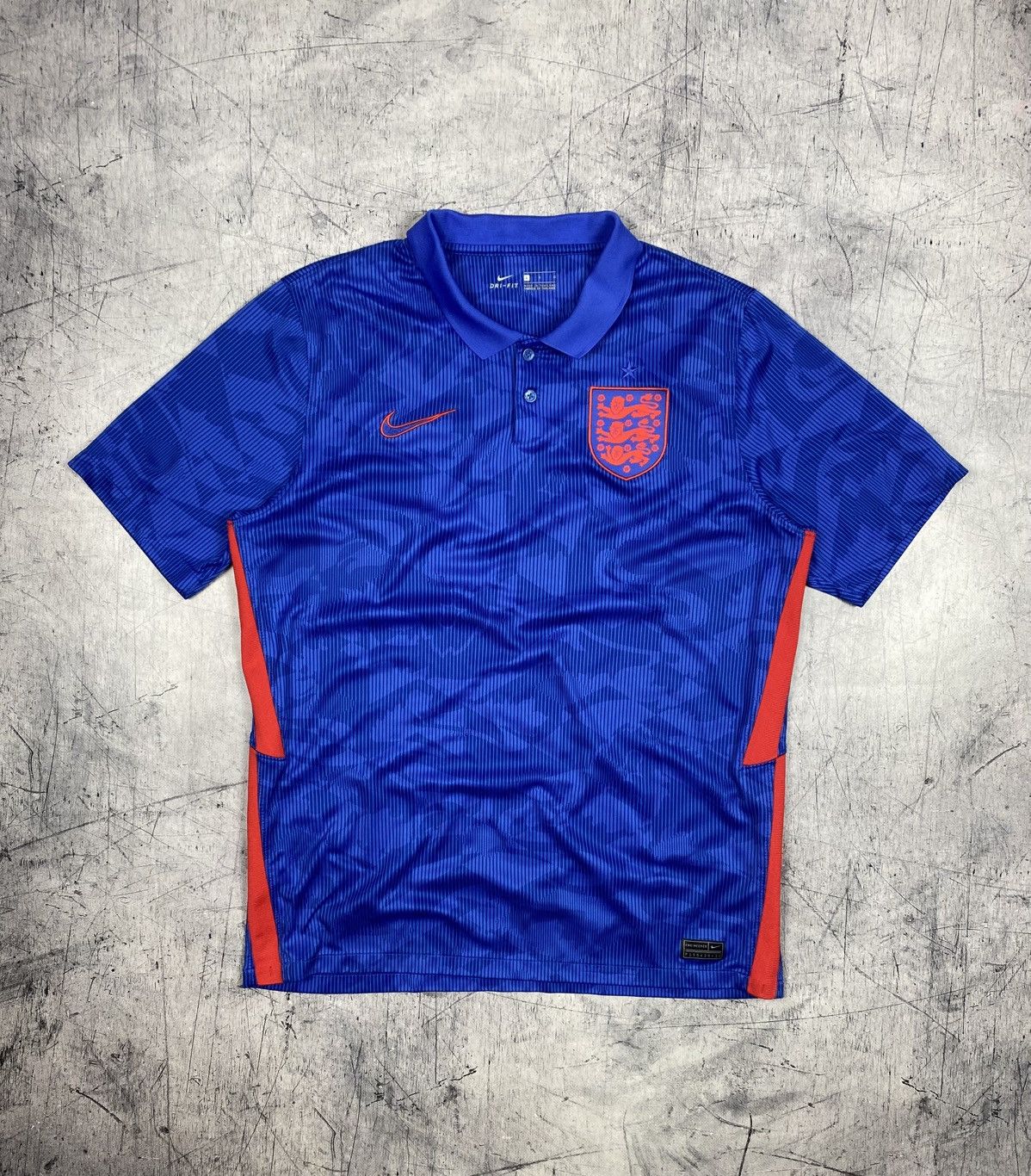 Nike Nike England 2020-21 Away Soccer Jersey Blue Size L Size US L / EU 52-54 / 3 - 2 Thumbnail