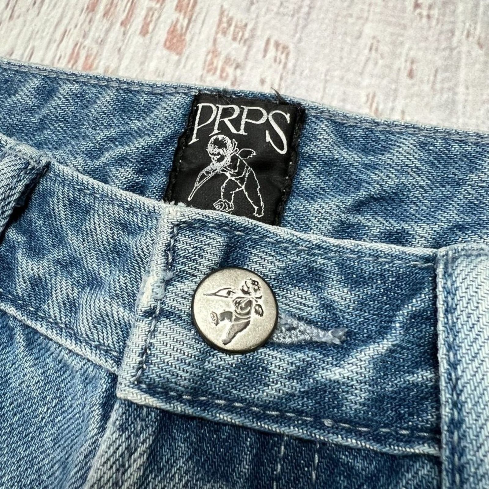 Prps PRPS Biscayne High Rise Crop Frayed Hem Jeans Blue Size 28 Size 28" / US 6 / IT 42 - 5 Thumbnail