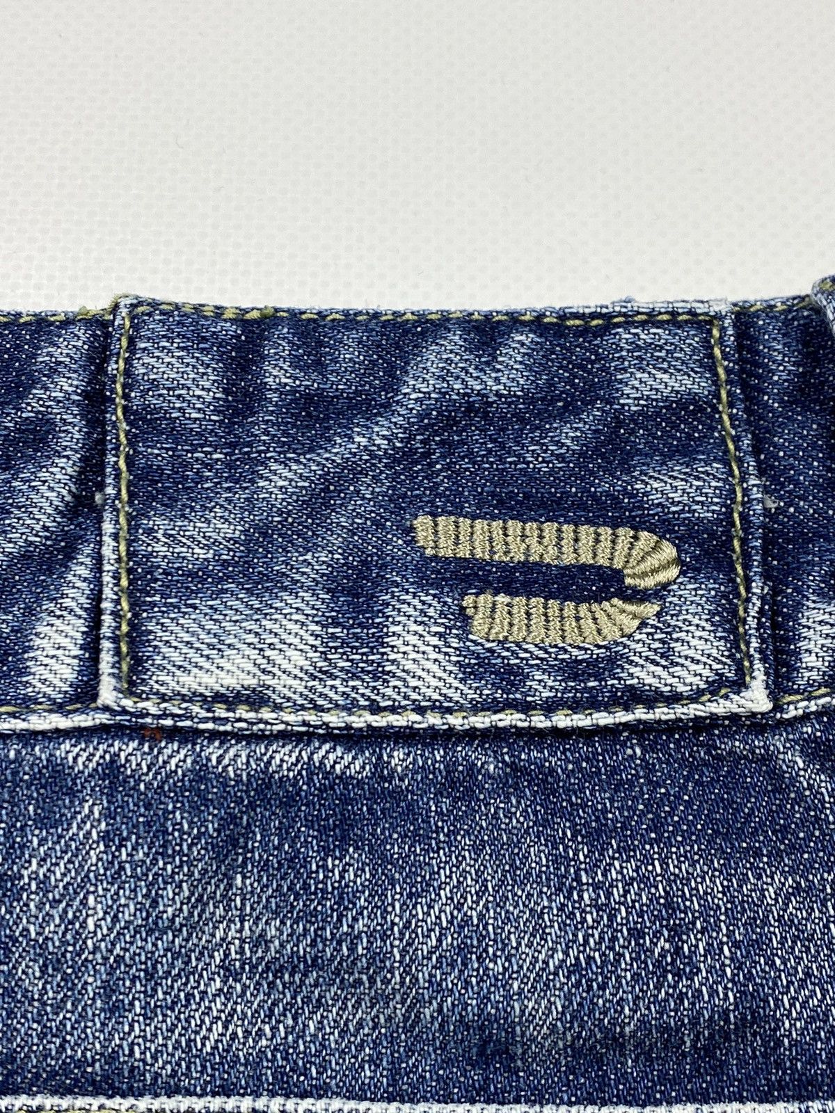 Diesel LASTDROP🔥Vintage Y2K Diesel A Line Washed Denim D Mini Skirt Size 29" - 15 Thumbnail
