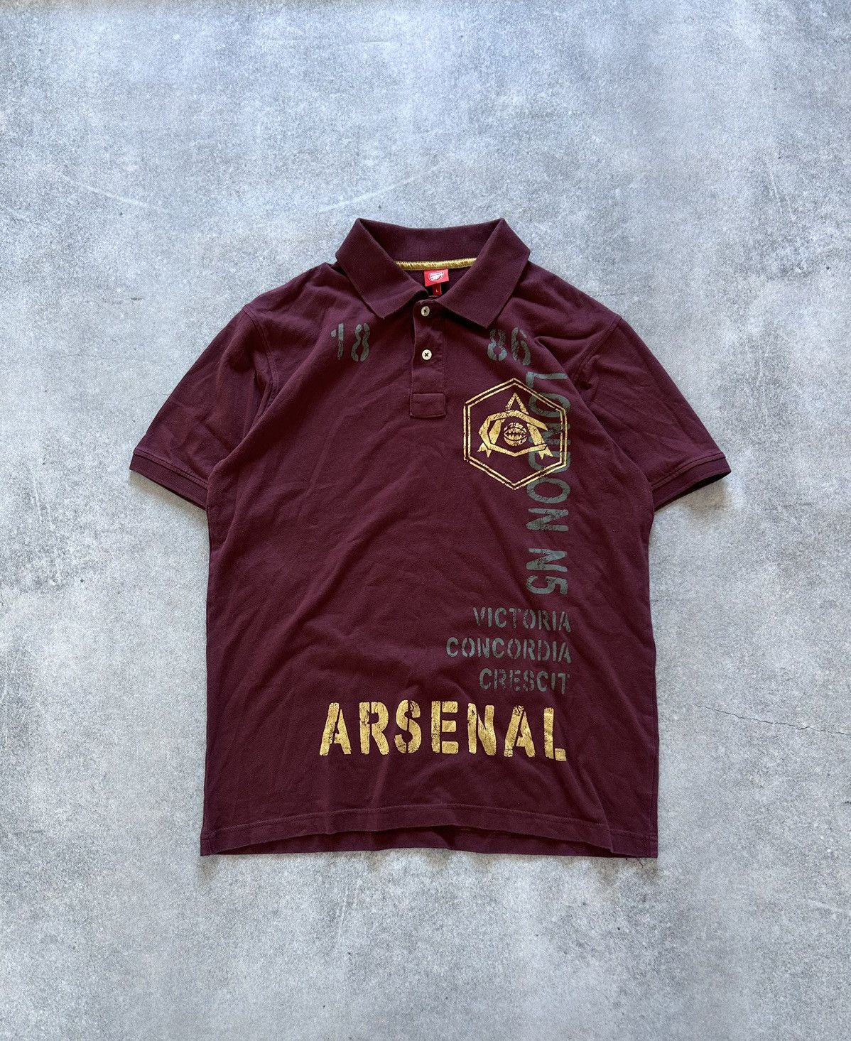 Vintage Arsenal Big logo print jersey mens y2k