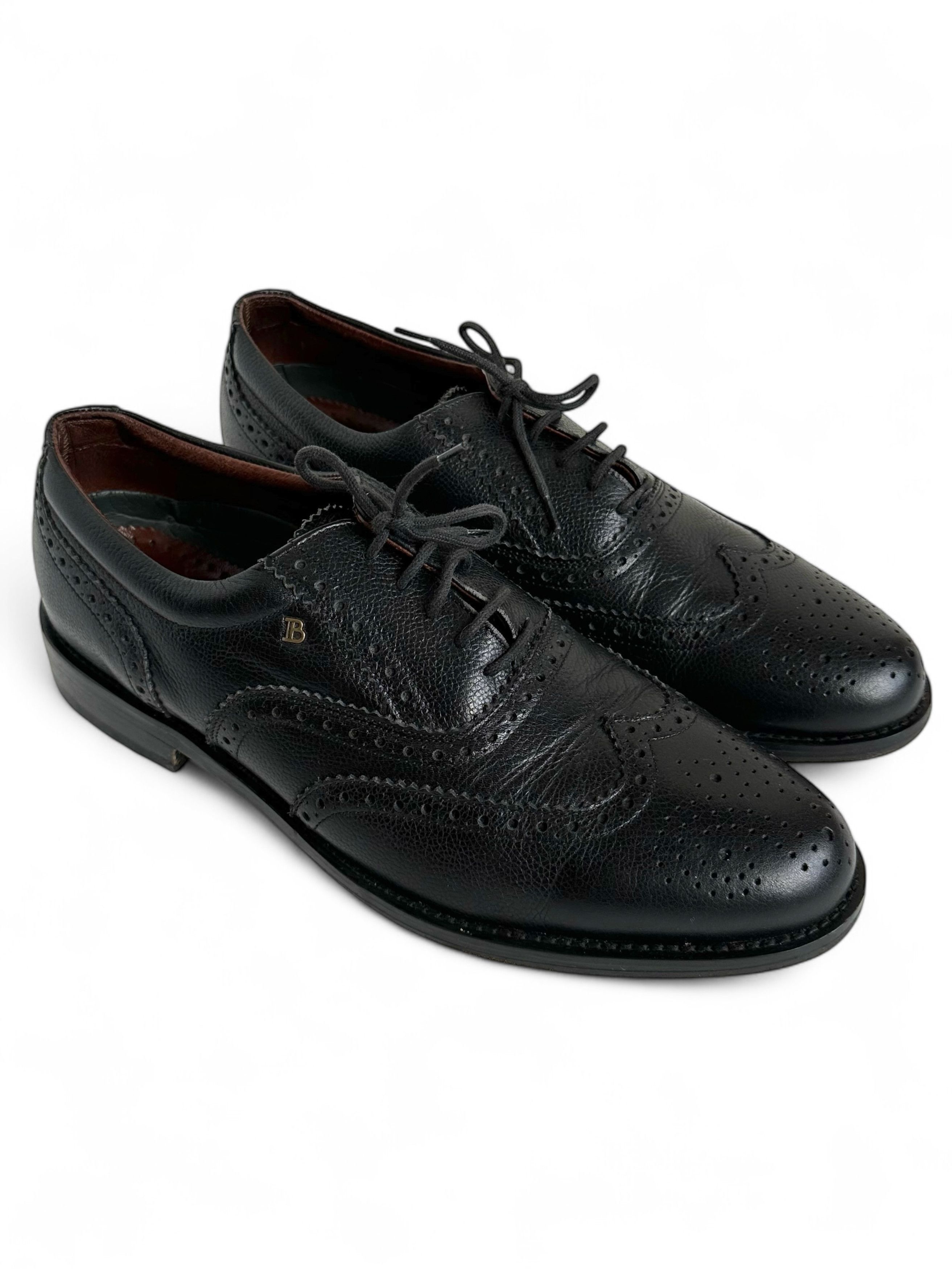 Vintage Vintage Barkelman Black Brogue Shoes Size US 11 / EU 44 - 4 Thumbnail